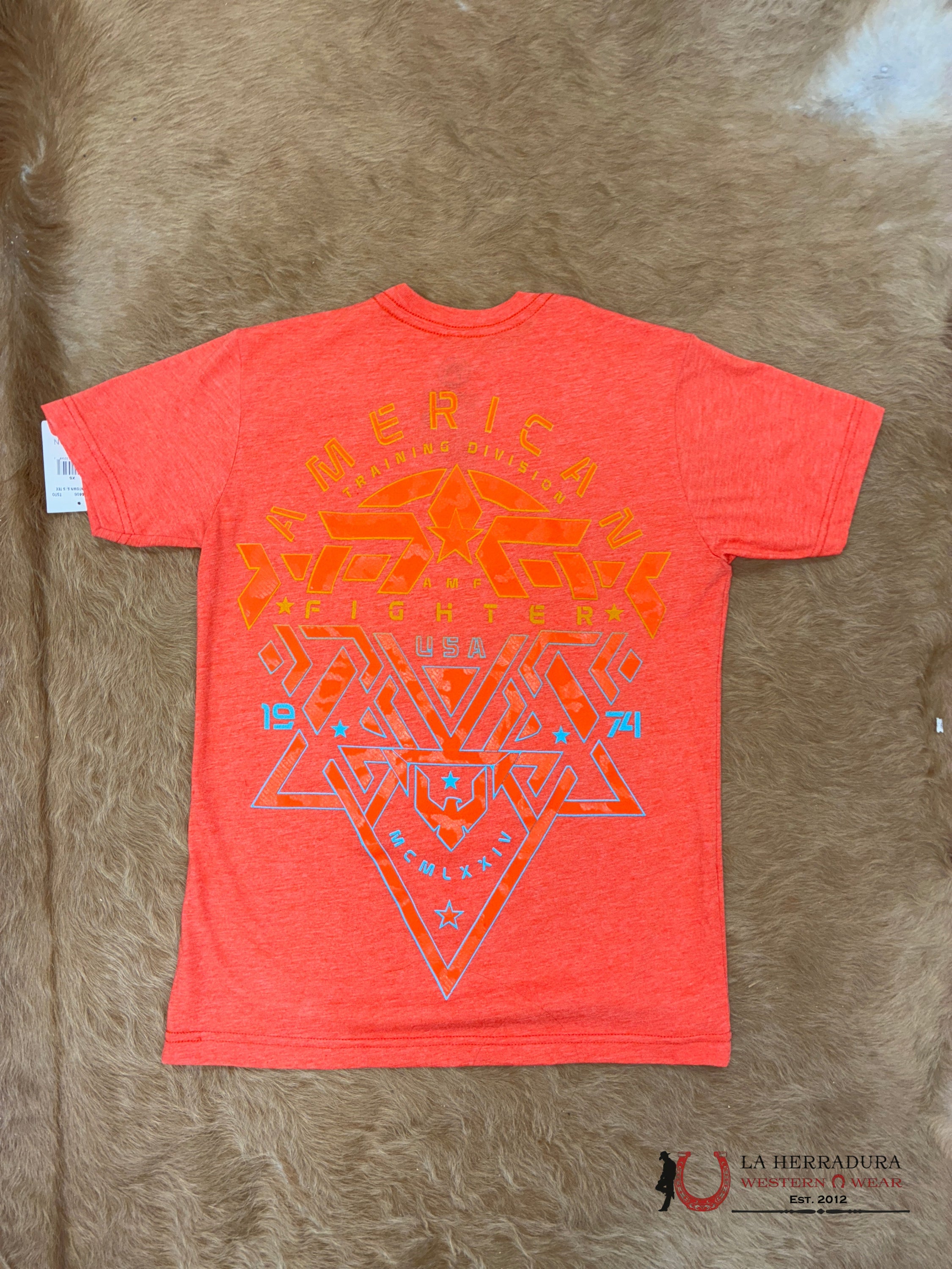 MENS AMERICAN FIGHTER T-SHIRT- JOHNTOWN SS FM14406 ROPA HOMBRES