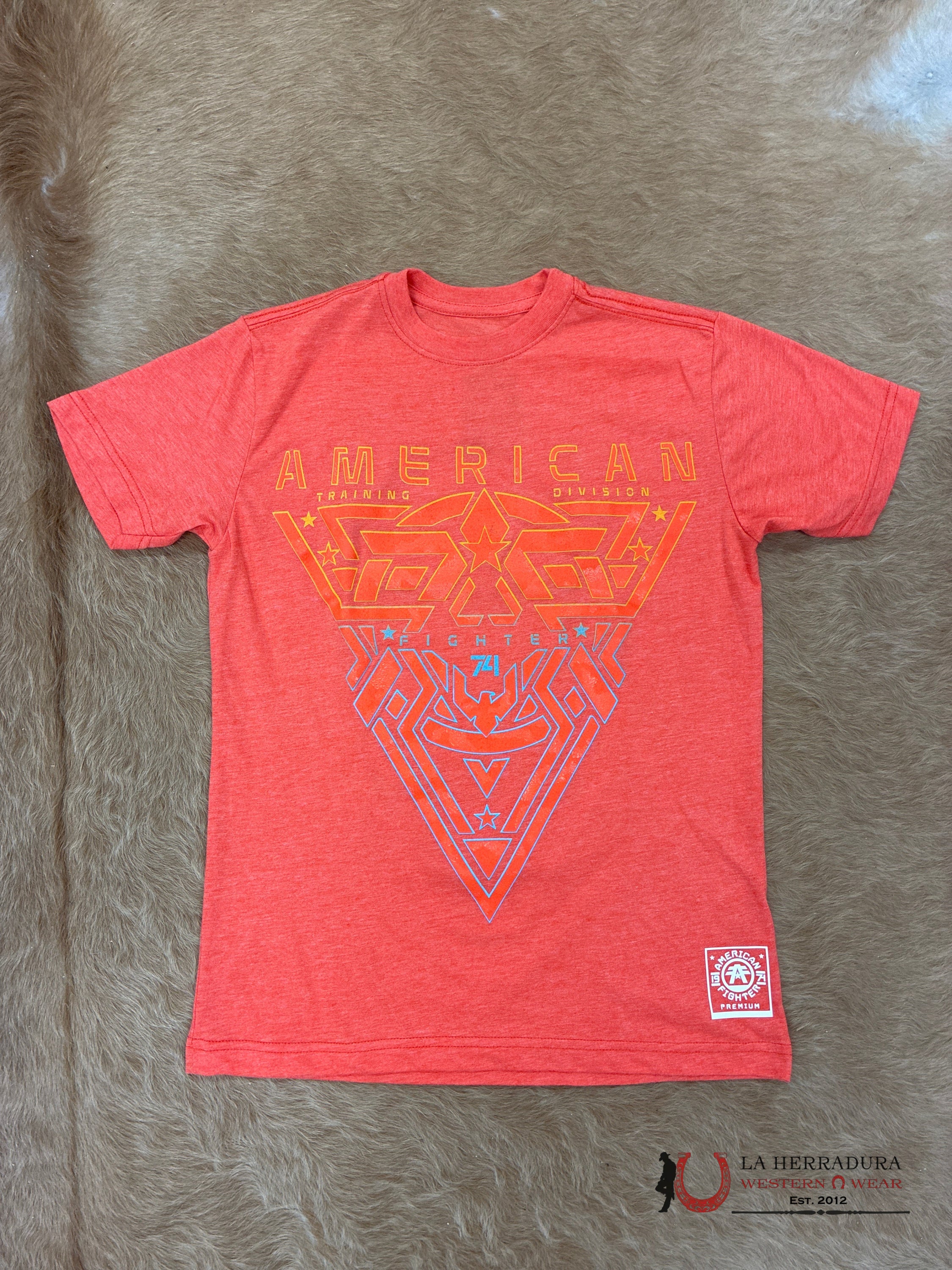 MENS AMERICAN FIGHTER T-SHIRT- JOHNTOWN SS FM14406 ROPA HOMBRES