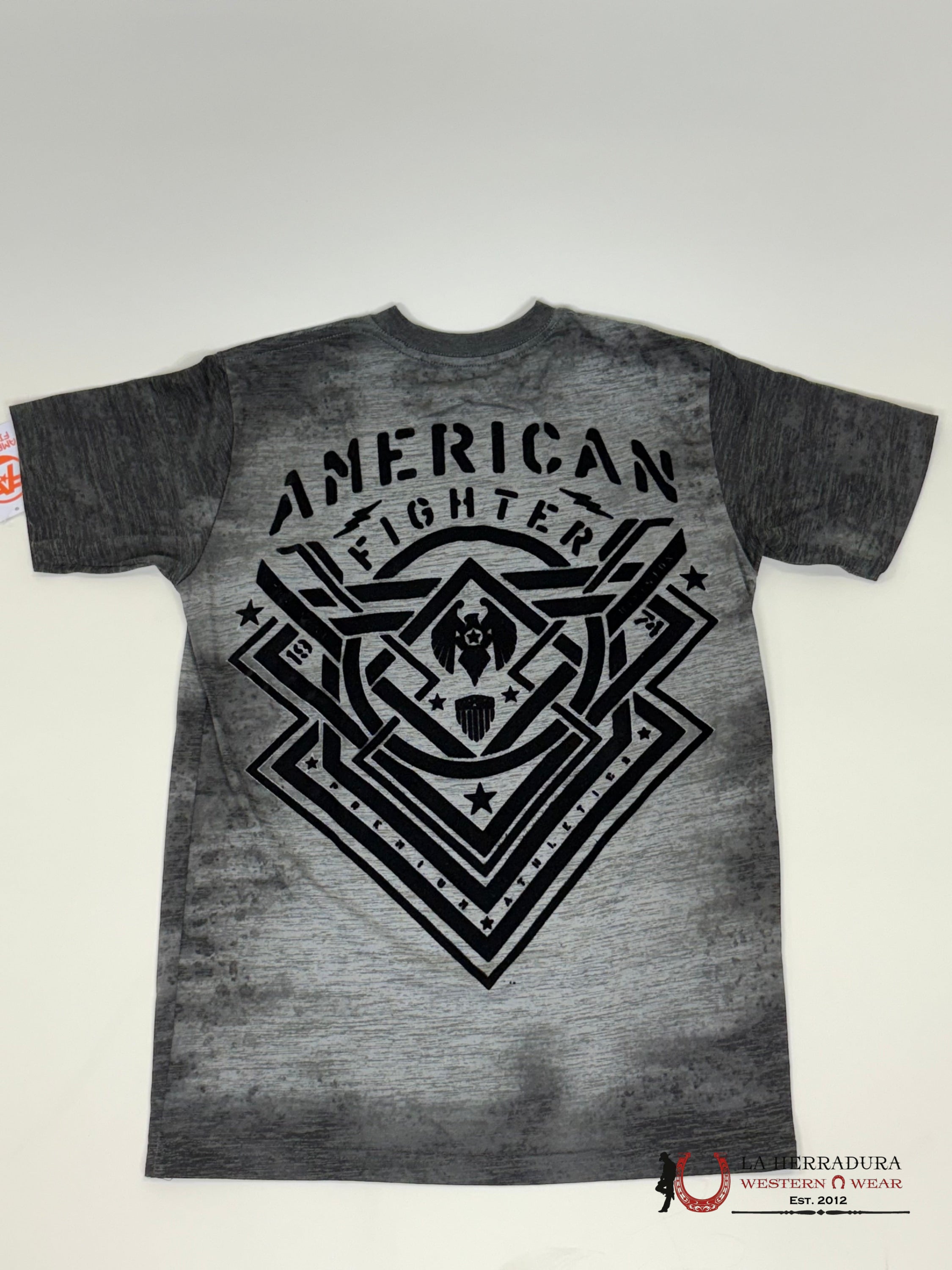 American Fighter T-Shirt Lost Springs Grey/Black Ropa Hombres