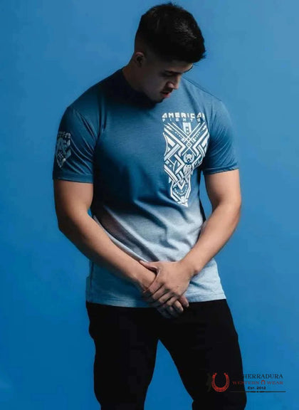 MENS AMERICAN FIGHTER TSHIRT- CANNONVILLE SS FM15656