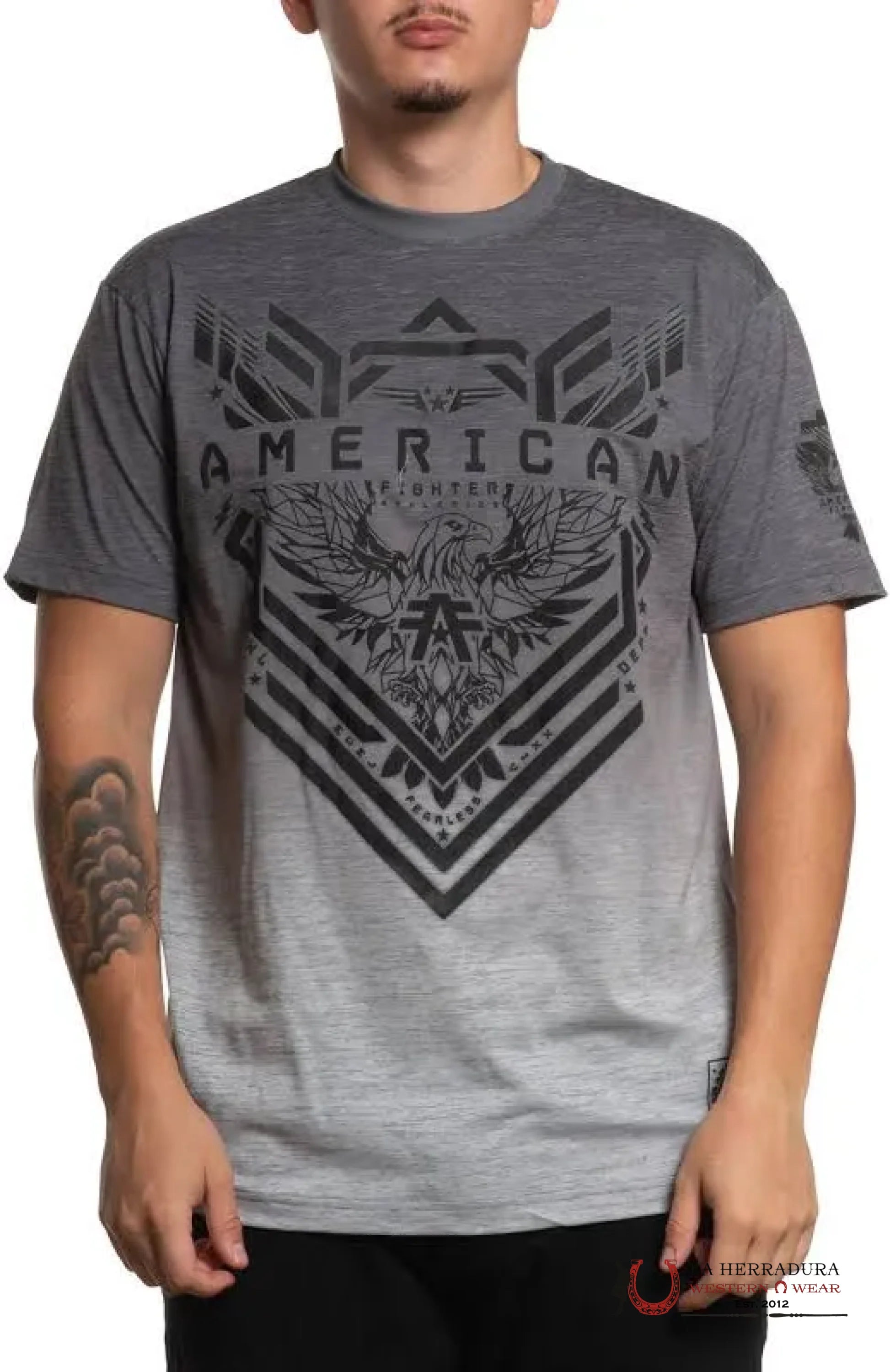 MENS AMERICAN FIGHTER TSHIRT- GRAYFORD SS FM15627 ROPA HOMBRES