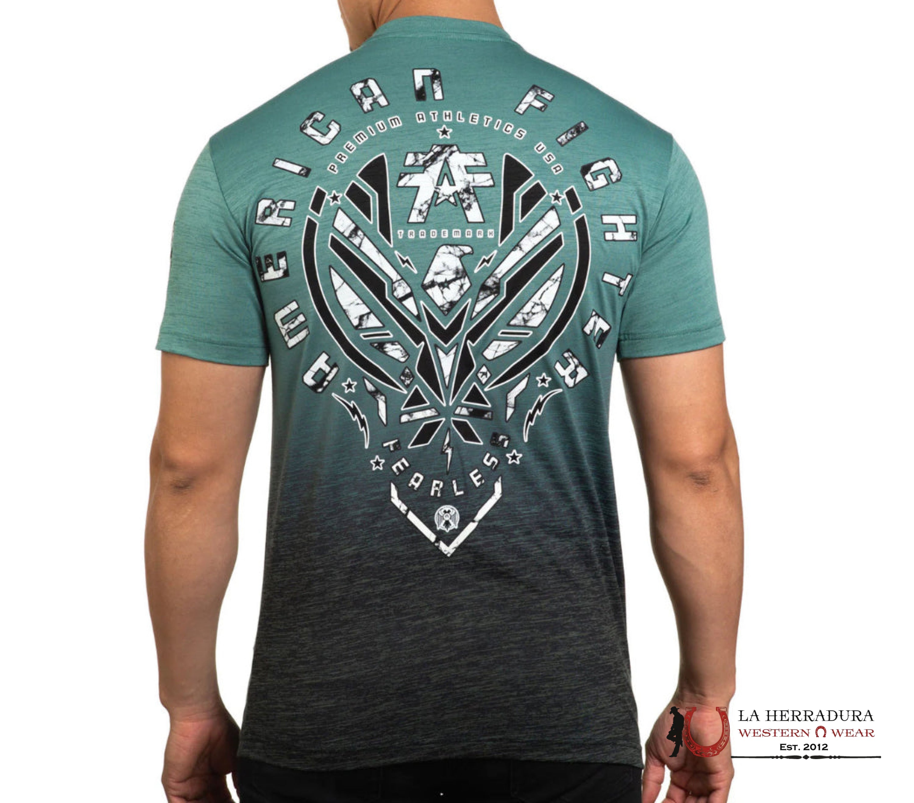 MENS AMERICAN FIGHTER TSHIRT- HEATON SS FM14696 ROPA HOMBRES