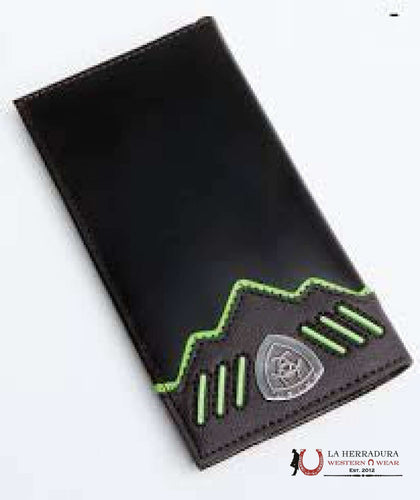 MENS ARIAT BLACK RODEO WALLET- A3520802