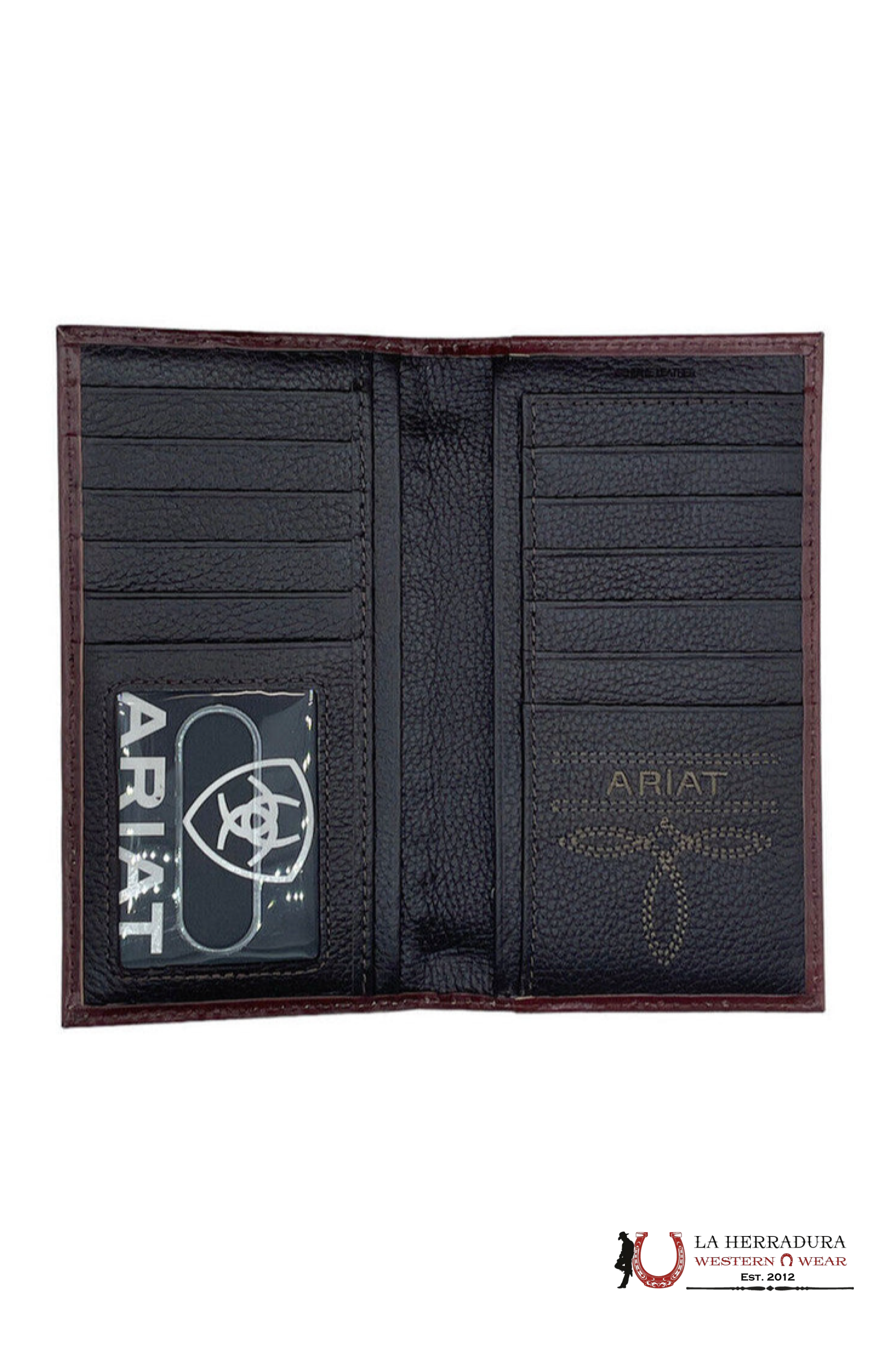 MENS ARIAT BROWN HAND TOOLED RODEO WALLET-A3558002 ACCESORIOS