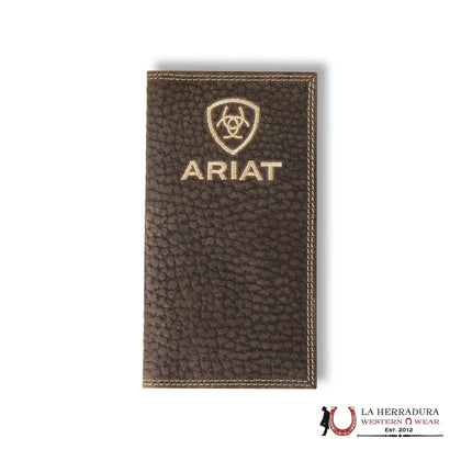 MENS ARIAT BROWN LOGO RODEO WALLET- A3555902