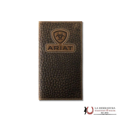 MENS ARIAT BROWN LOGO RODEO WALLET- A3564702