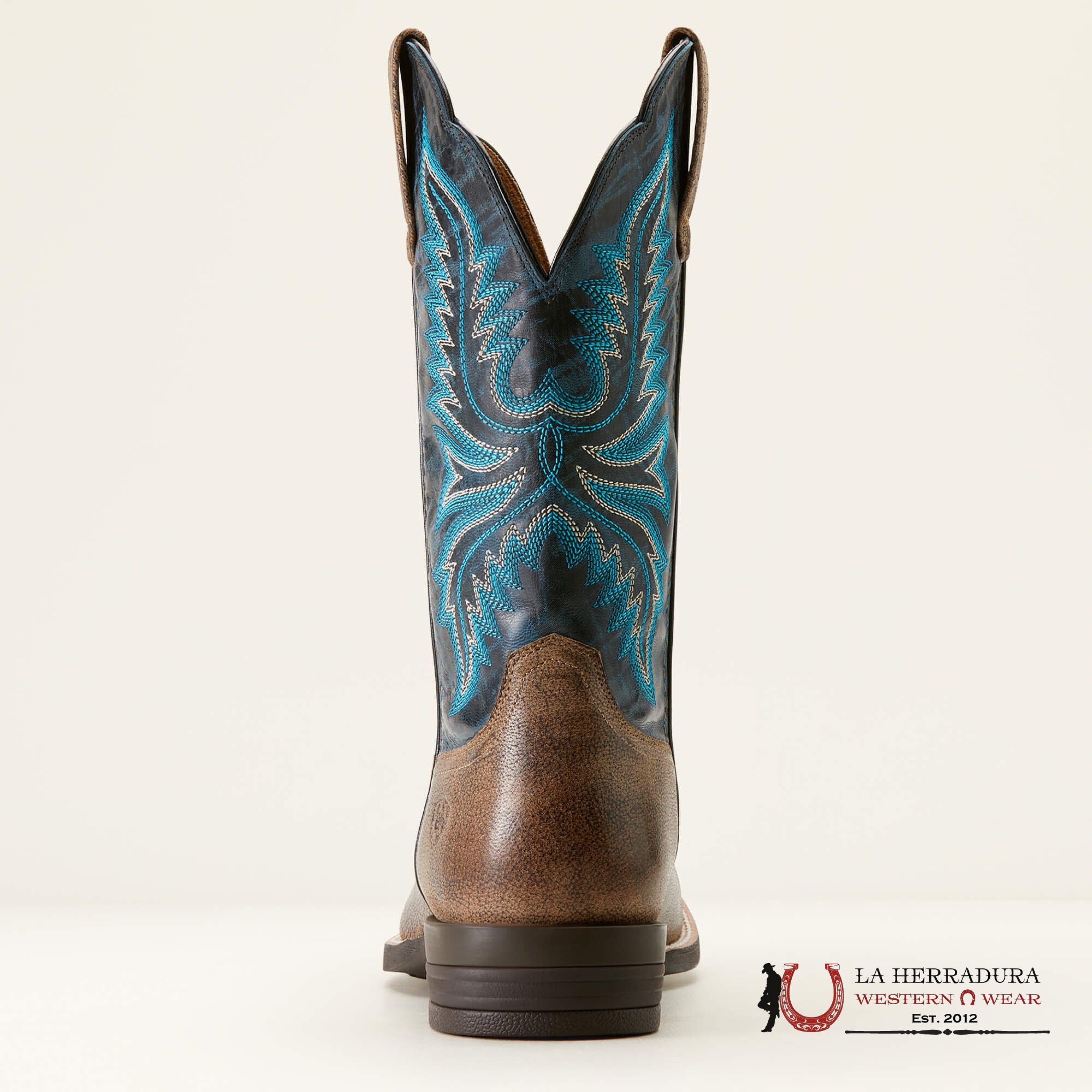 Mens Ariat Brush Creek Stone/Royal Navy Botas Hombres