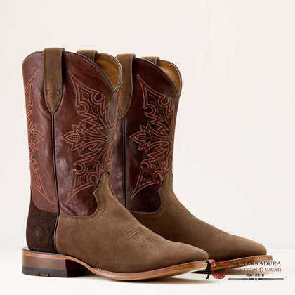 MENS ARIAT CIRCUIT GRITTY RANCH BROWN SUEDE HICKORY SMOKE 10063995