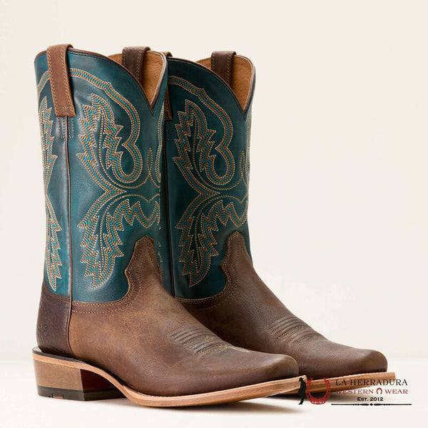 MENS ARIAT FUTURITY CASHOUT COWBOY BOOT WICKER|PURSUIT OF TEAL 3756