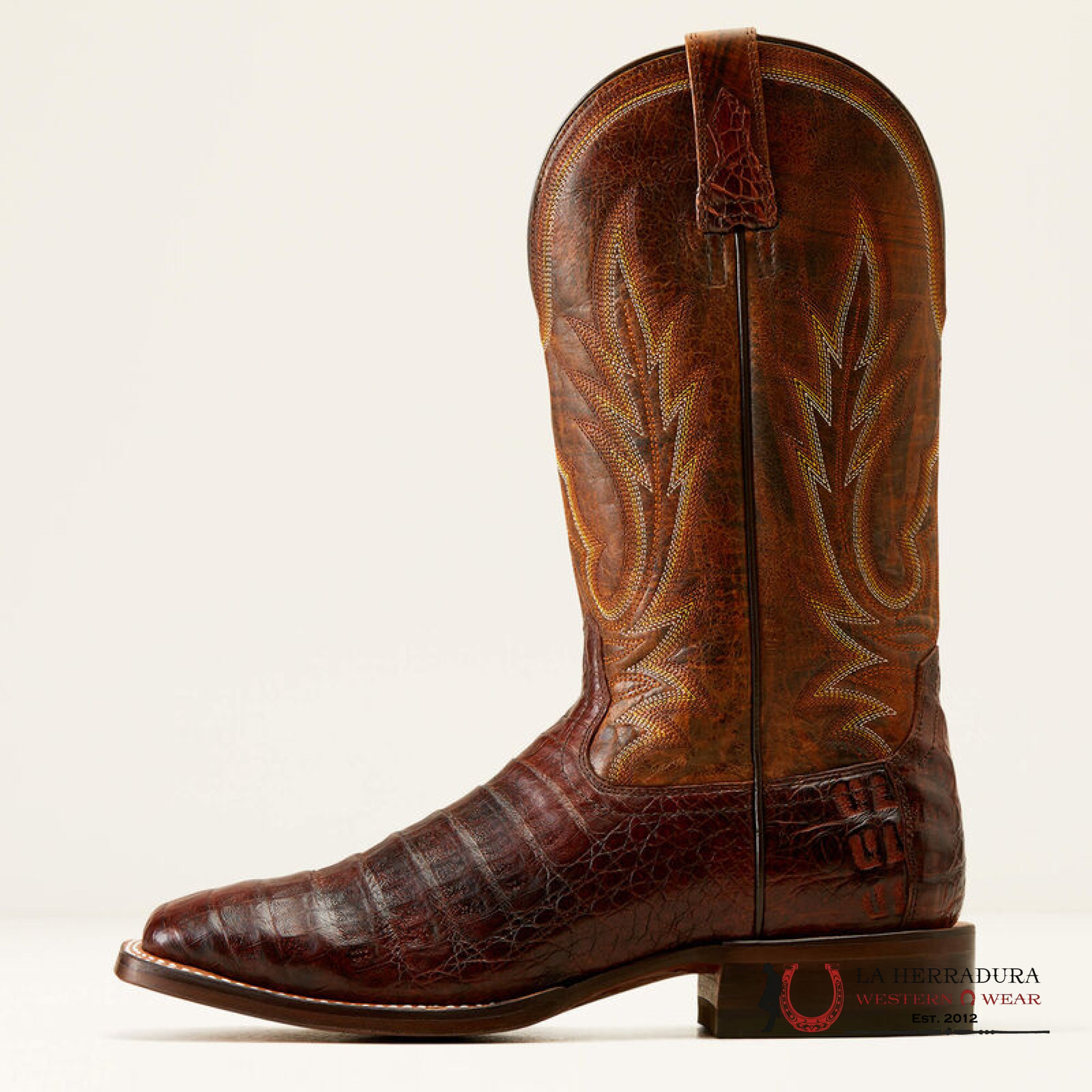 MENS ARIAT GUNSLINGER DARK AMBER CAIMAN BELLY HOTFIRE RUST 10042477 BOTAS HOMBRES