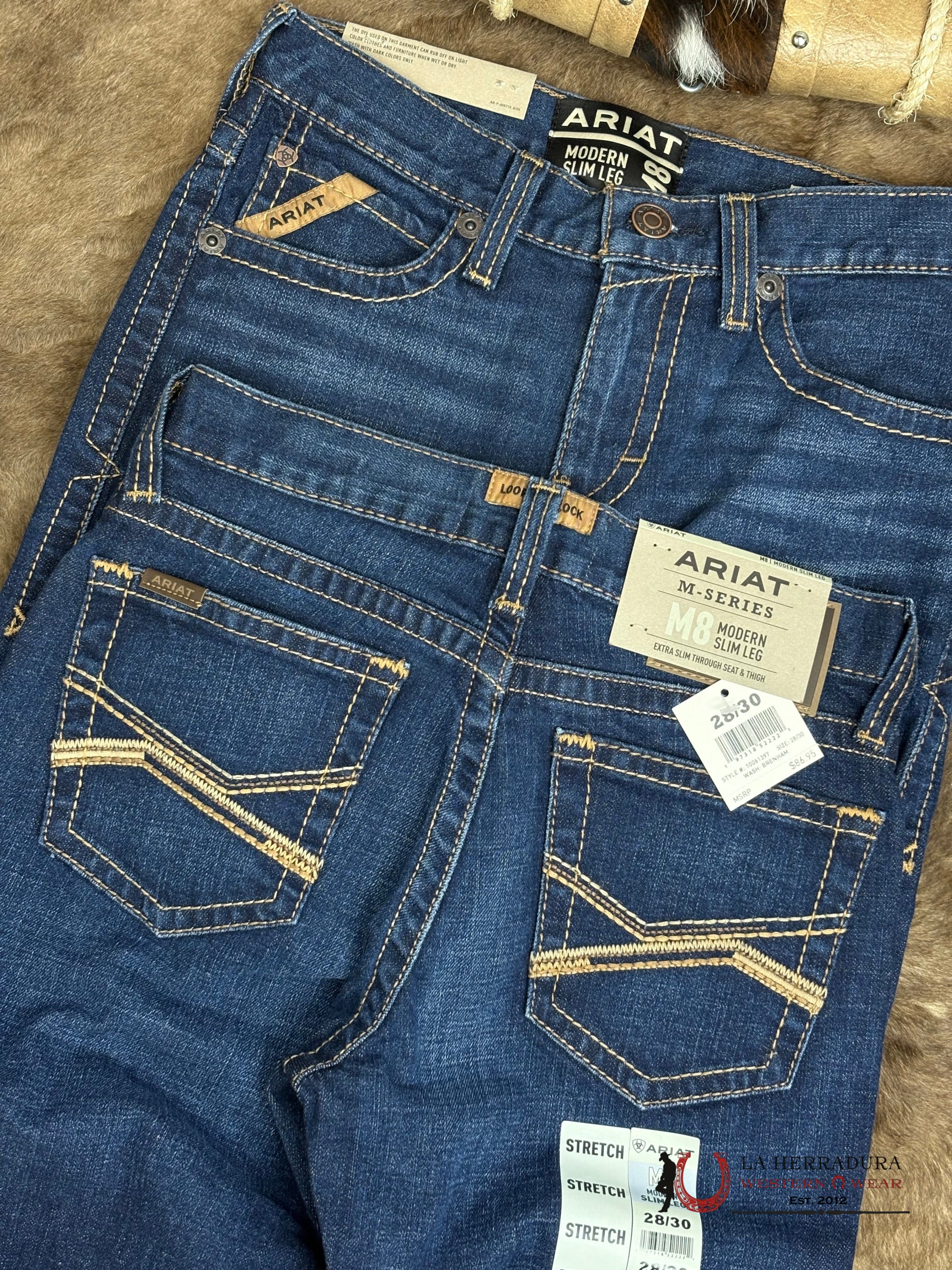 Men’s Ariat M8 Modern Slim Leg Brenham Jeans - 1397 ARIAT JEANS