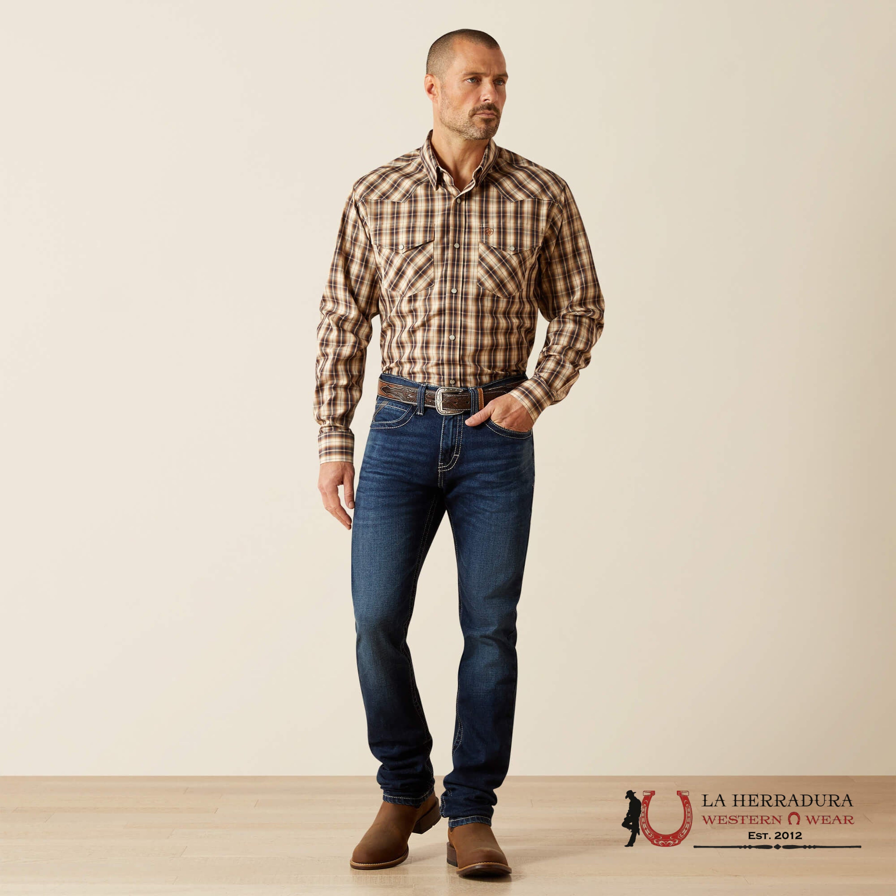 Men’s Ariat M8 SALTON MODERN SLIM LEG BOOT CUT 10061740 ARIAT JEANS