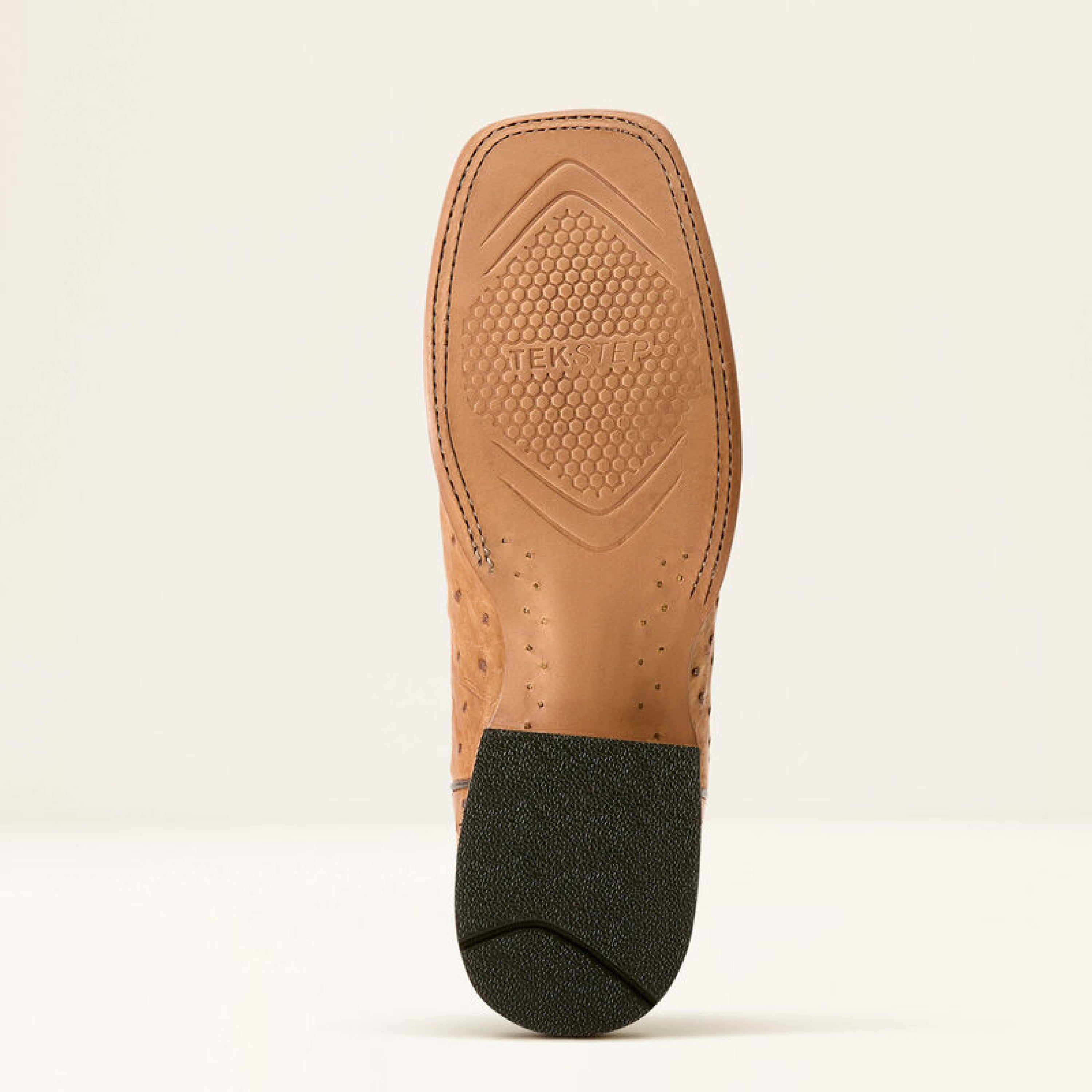 Mens Ariat Rio Honey Tan Full Exotic Ostrich Chestnut 3580 Botas Hombres