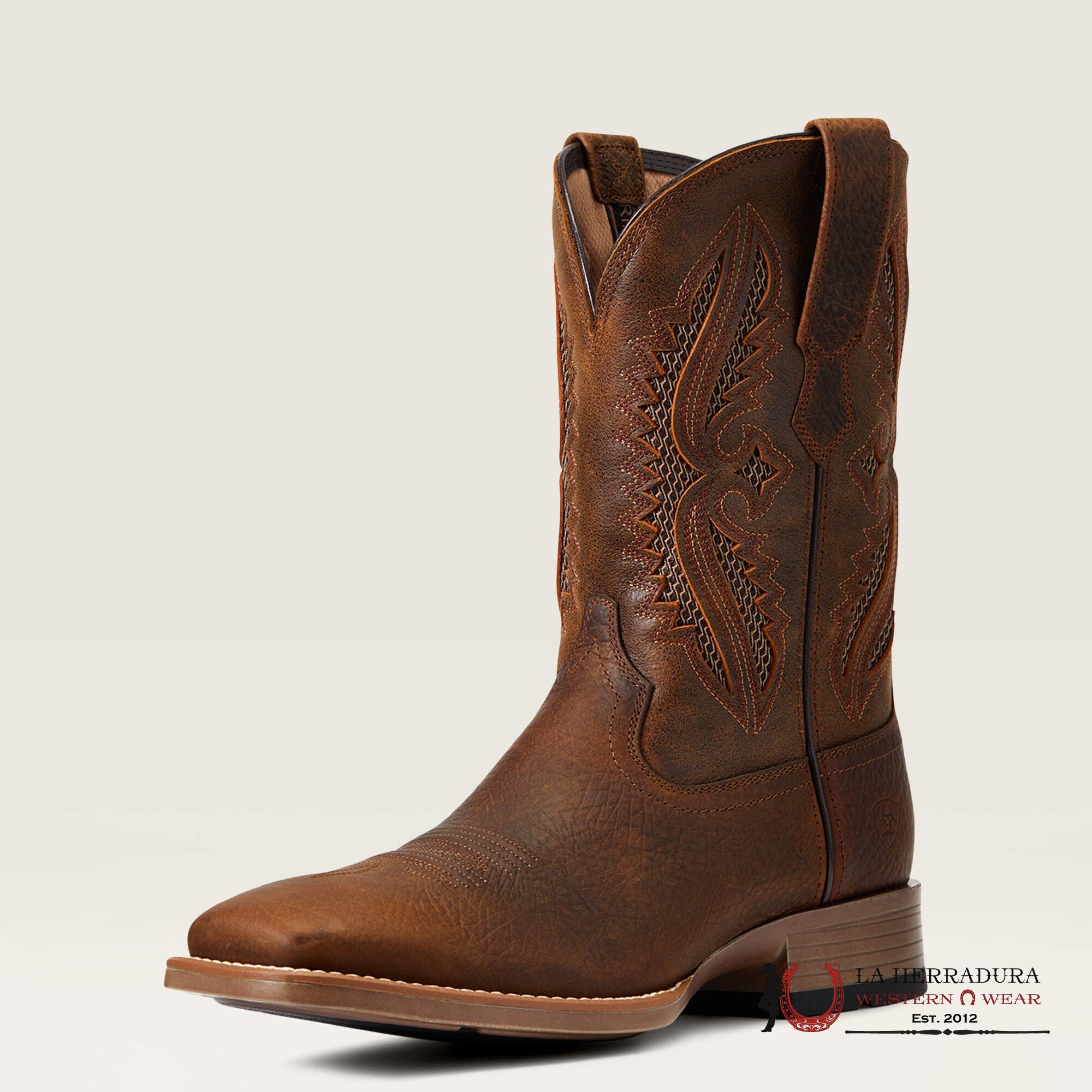 Mens Ariat Rowder Ventek Earth/Mack Brown Botas Hombres