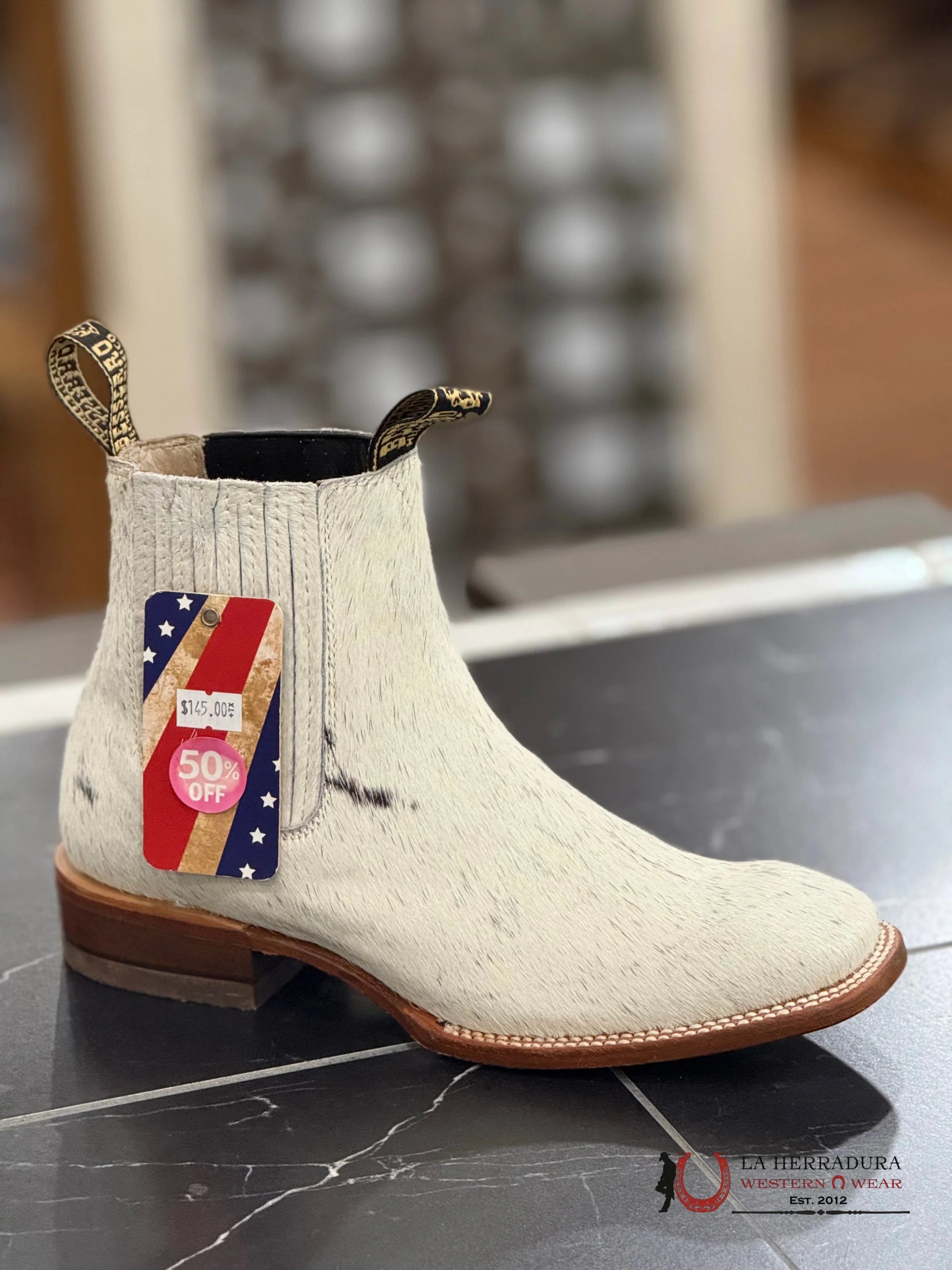 MENS BESSERRO PELO/COWHIDE SHORT BOOT BOTAS HOMBRES