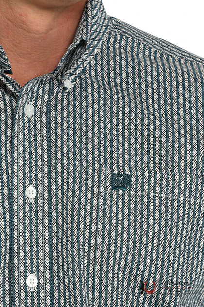 MENS BLUE WESTERN STYLE LONG SLEEVE SHIRT MTW1105867