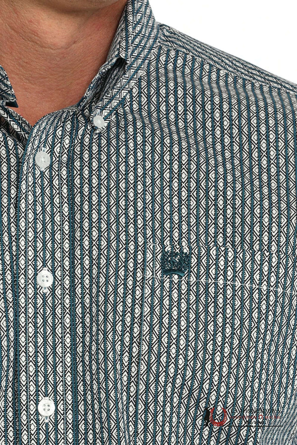 CAMISA DE MANGA LARGA ESTILO WESTERN AZUL PARA HOMBRE MTW1105867