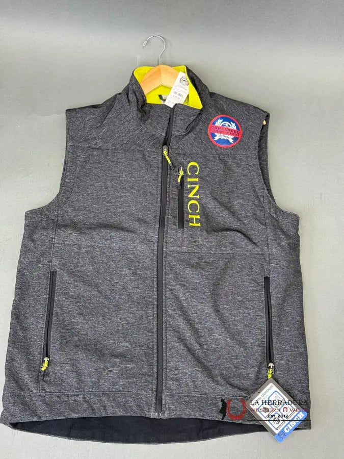 Men’s Cinch Black Neon Vest Ropa Hombres