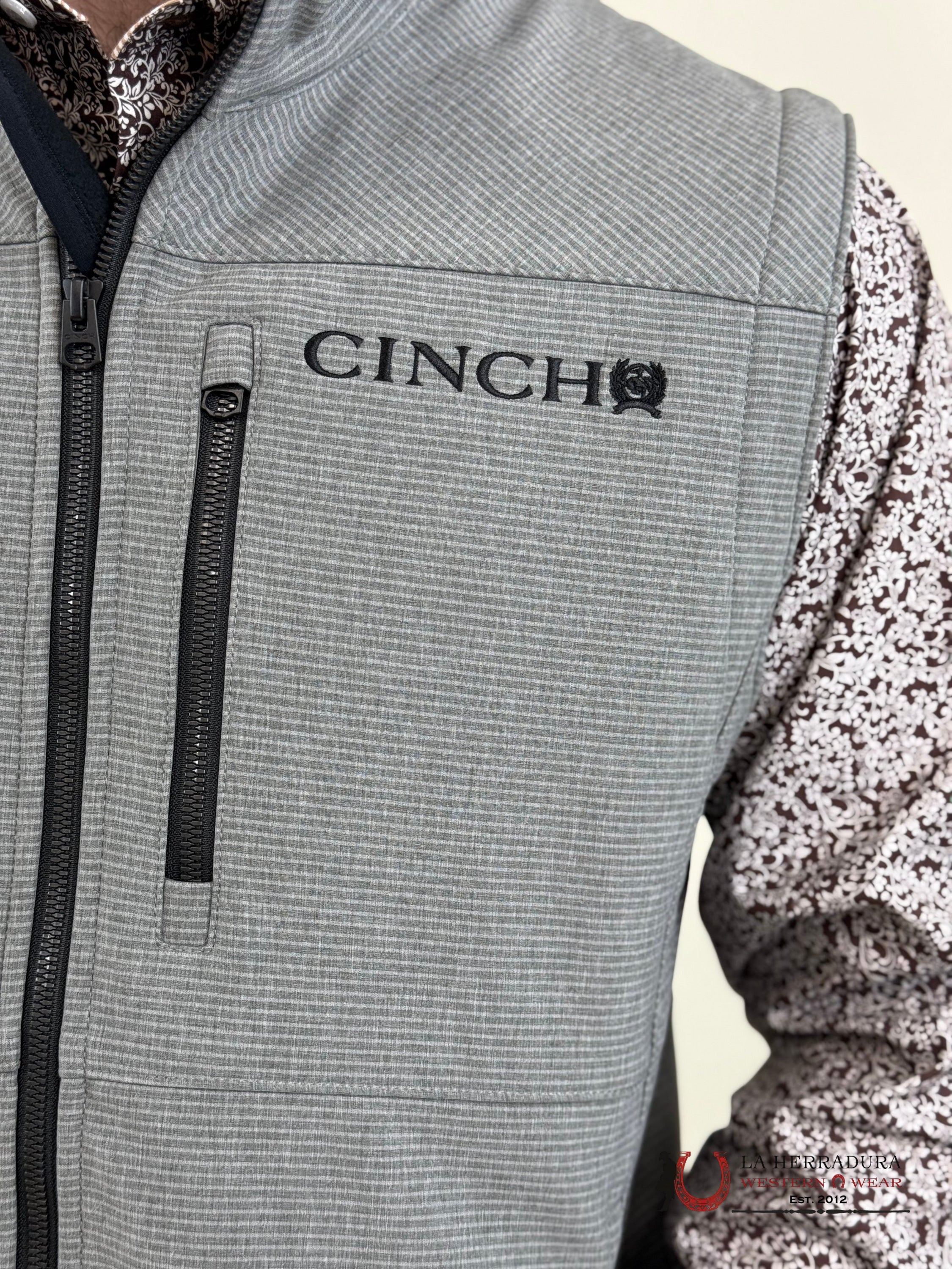 Mens Cinch Bonded Vest Gray Ropa Hombres