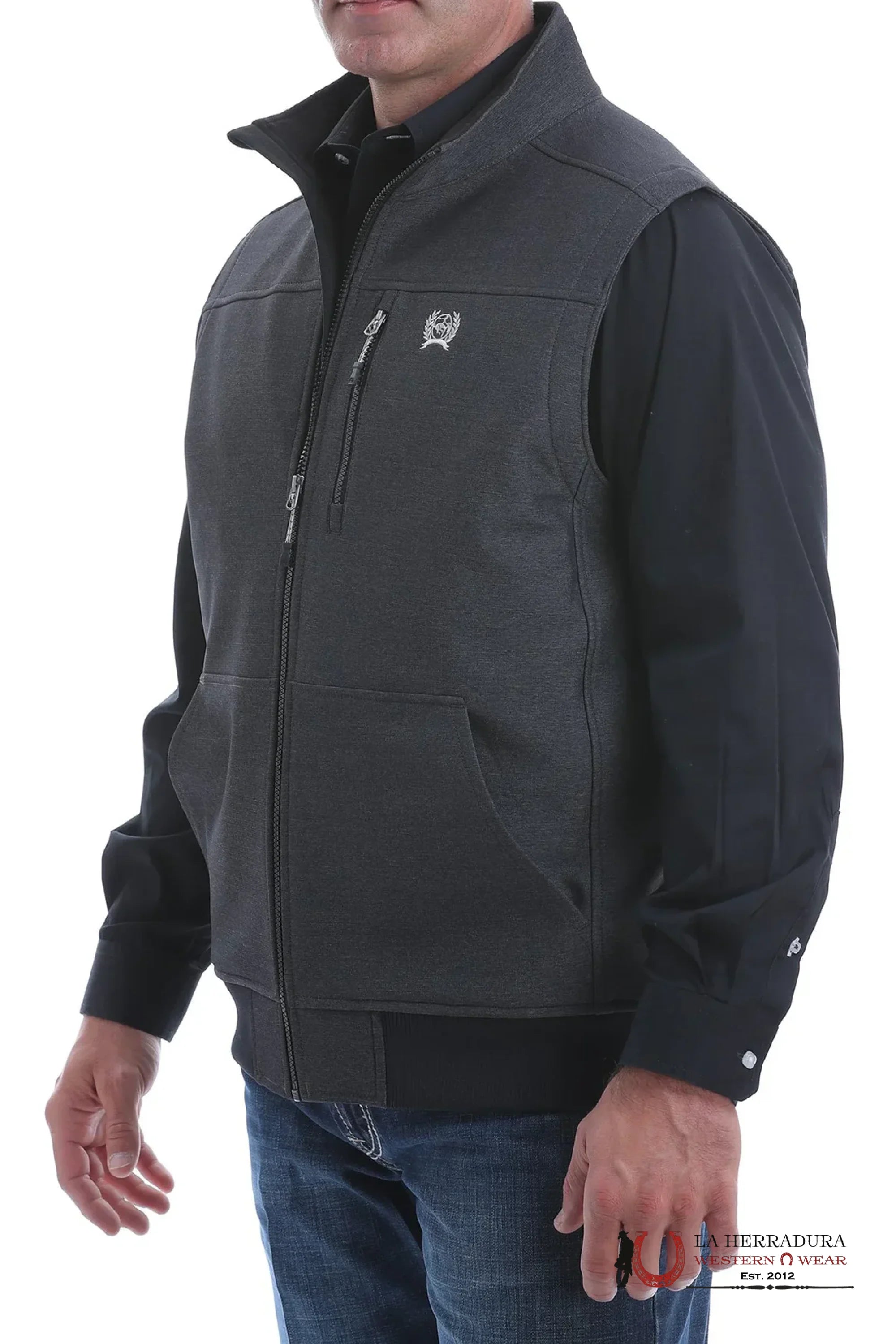 MEN’S CINCH CONCEALED CARRY VEST GRAY MWV1546001 ROPA HOMBRES