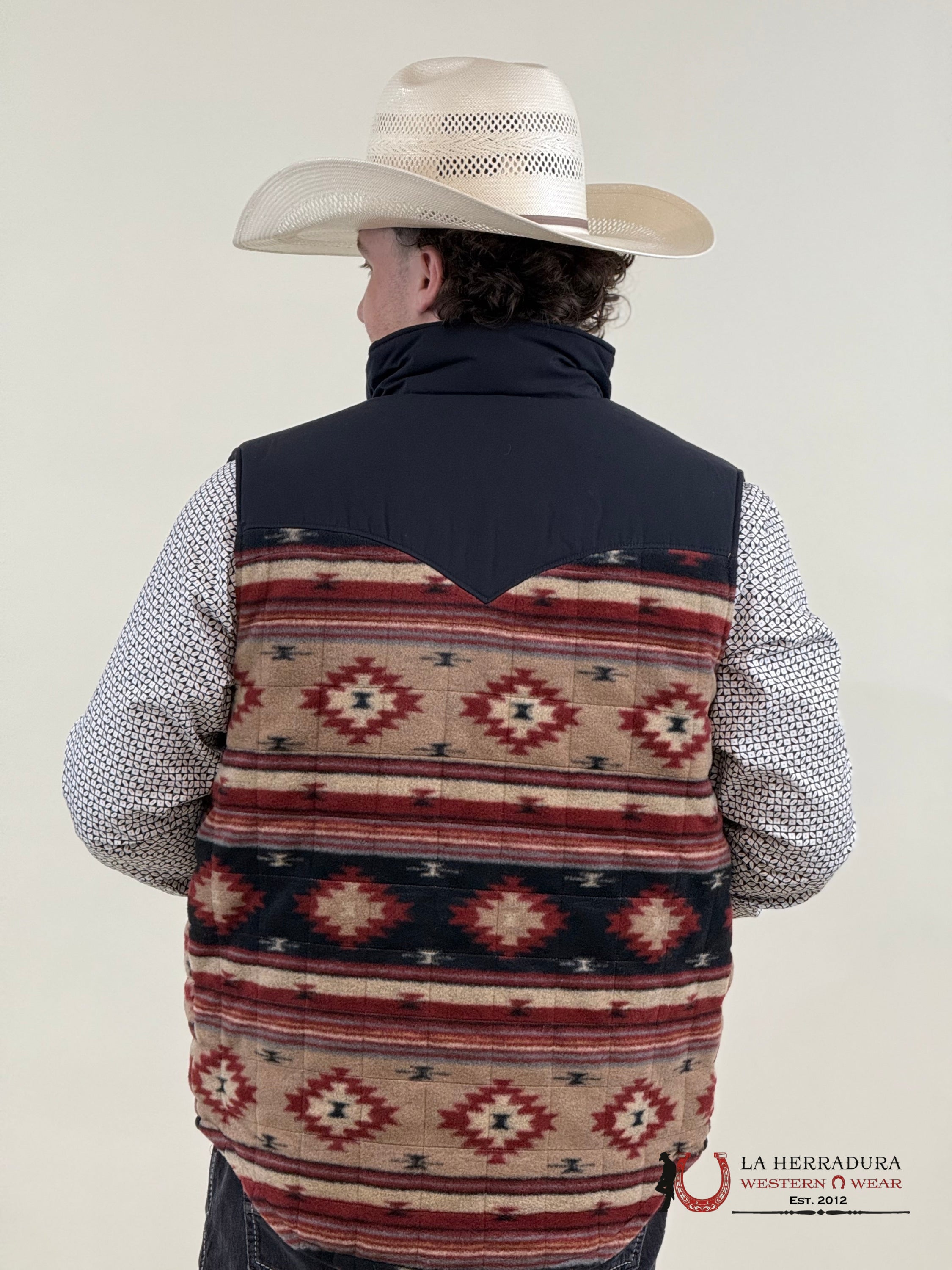 Mens Cinch Reversible Quilted Vest- Khaki/ Navy Ropa Hombres