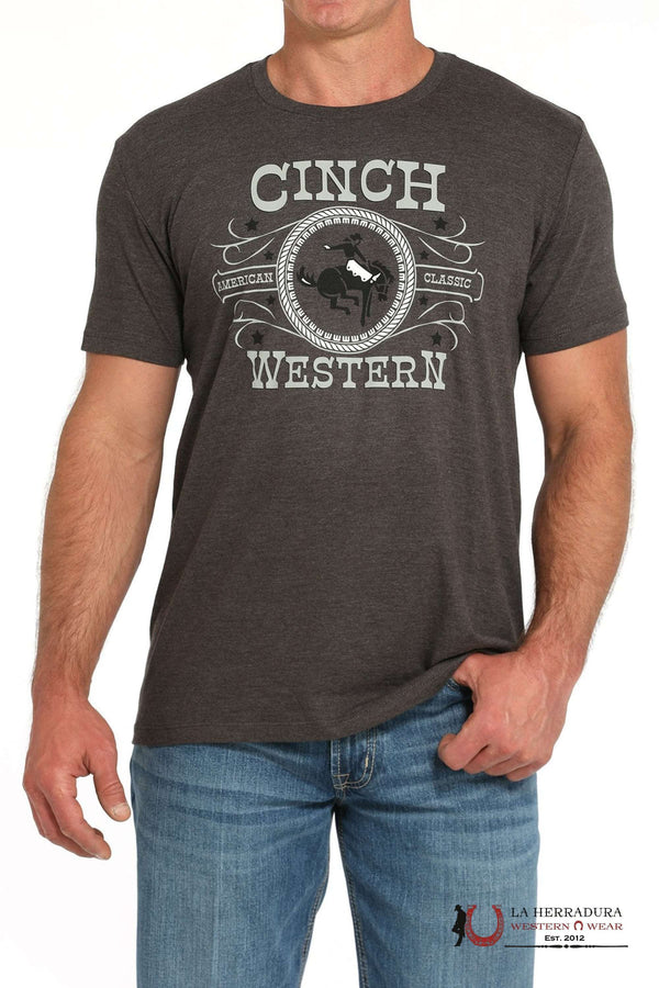 CAMISETA CINCH DE HOMBRE CARBÓN MTT1690678