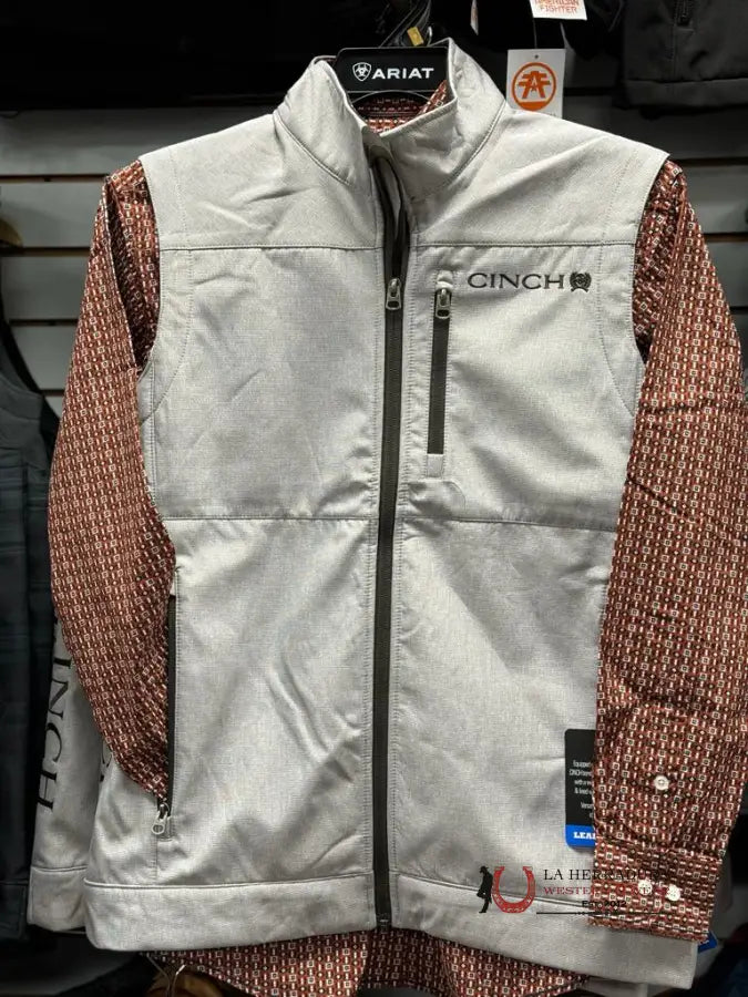 Men’s Cinch Vest Gray Ropa Hombres