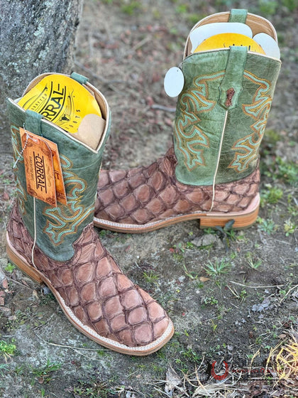 BOTAS CUADRA ESTILO RODEO AVESTRUZ BLACKCHERRY LASER &amp; BORDADO S