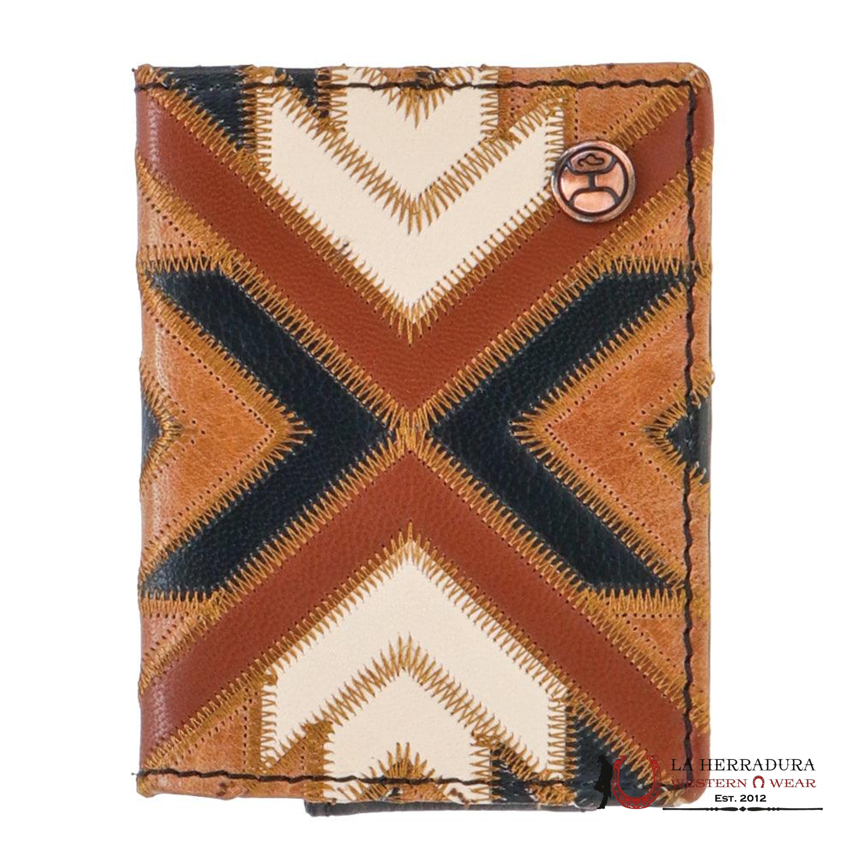 MENS HOOEY BI-FOLD BROWN WALLET- HFBF007-BRBK ACCESORIOS