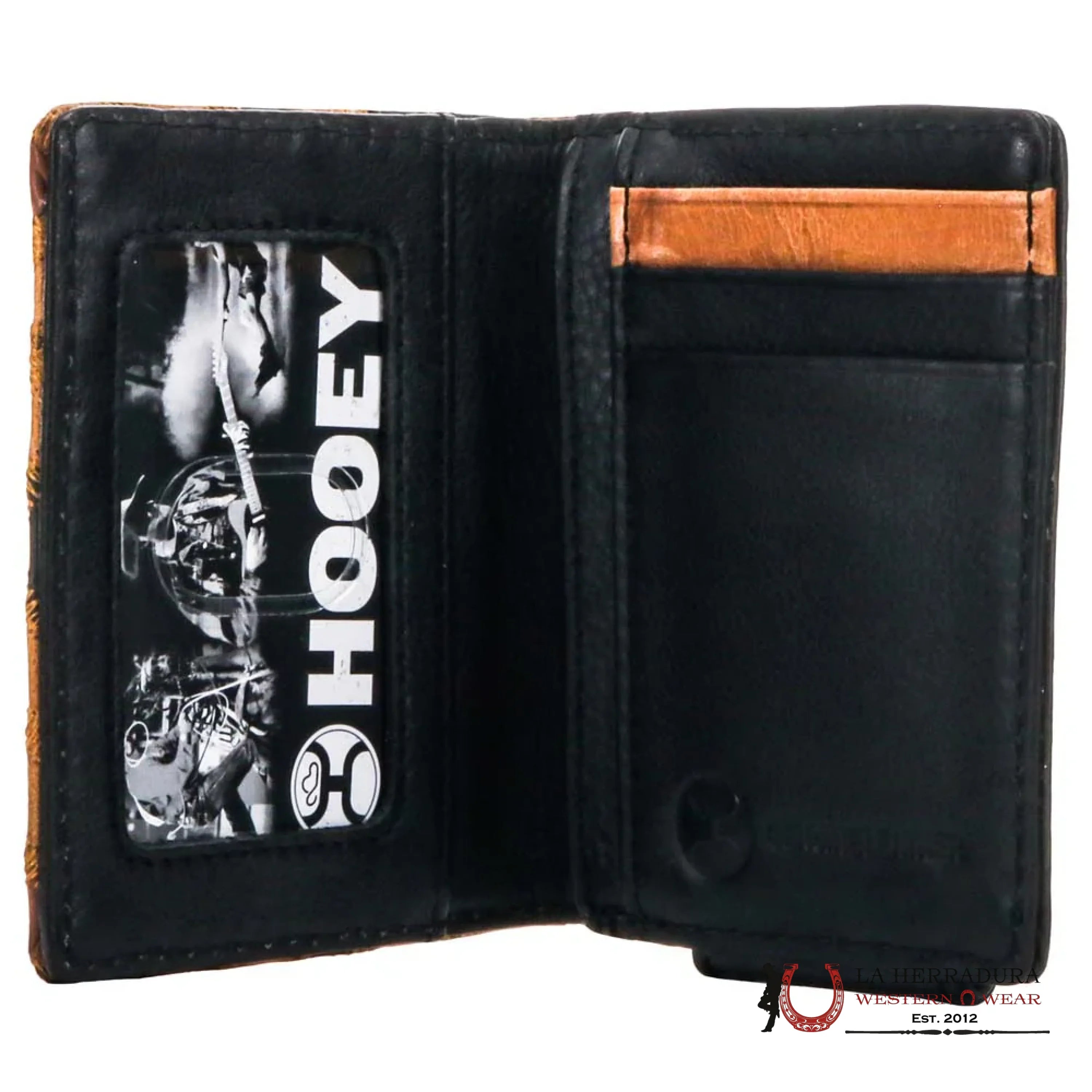 MENS HOOEY BI-FOLD BROWN WALLET- HFBF007-BRBK ACCESORIOS