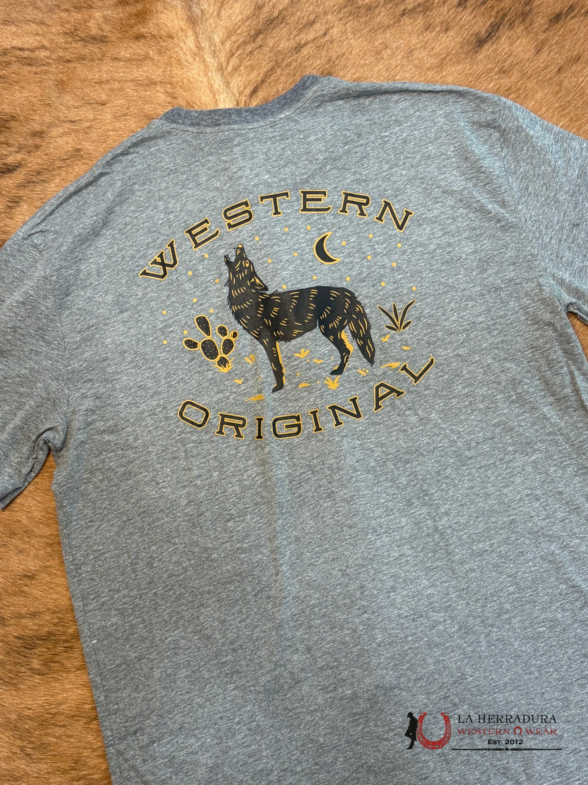 Men’s Hooey T shirt grey HT1683GY ROPA HOMBRES