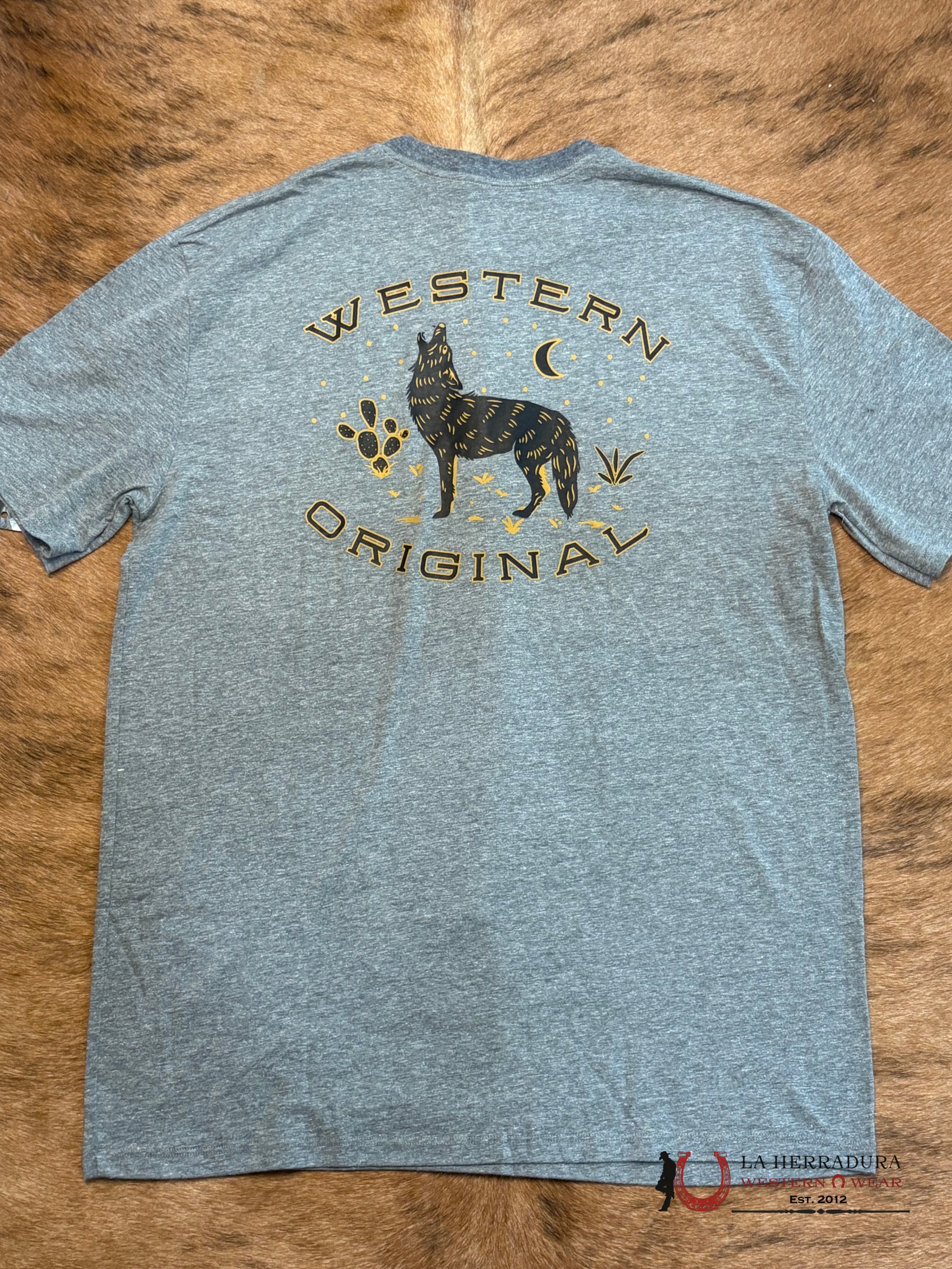 Men’s Hooey T shirt grey HT1683GY ROPA HOMBRES