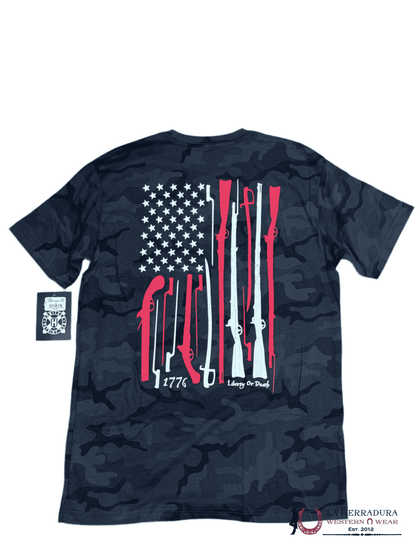MENS HOWITZER TSHIRT -LIBERTY FLAG SS TRE CV3839
