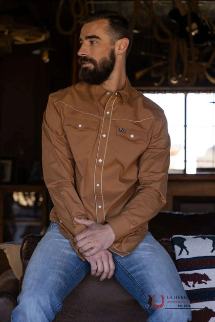MENS KIM RANCH LONG SLEEVE BUTTON UP LANEBORO SHIRT
