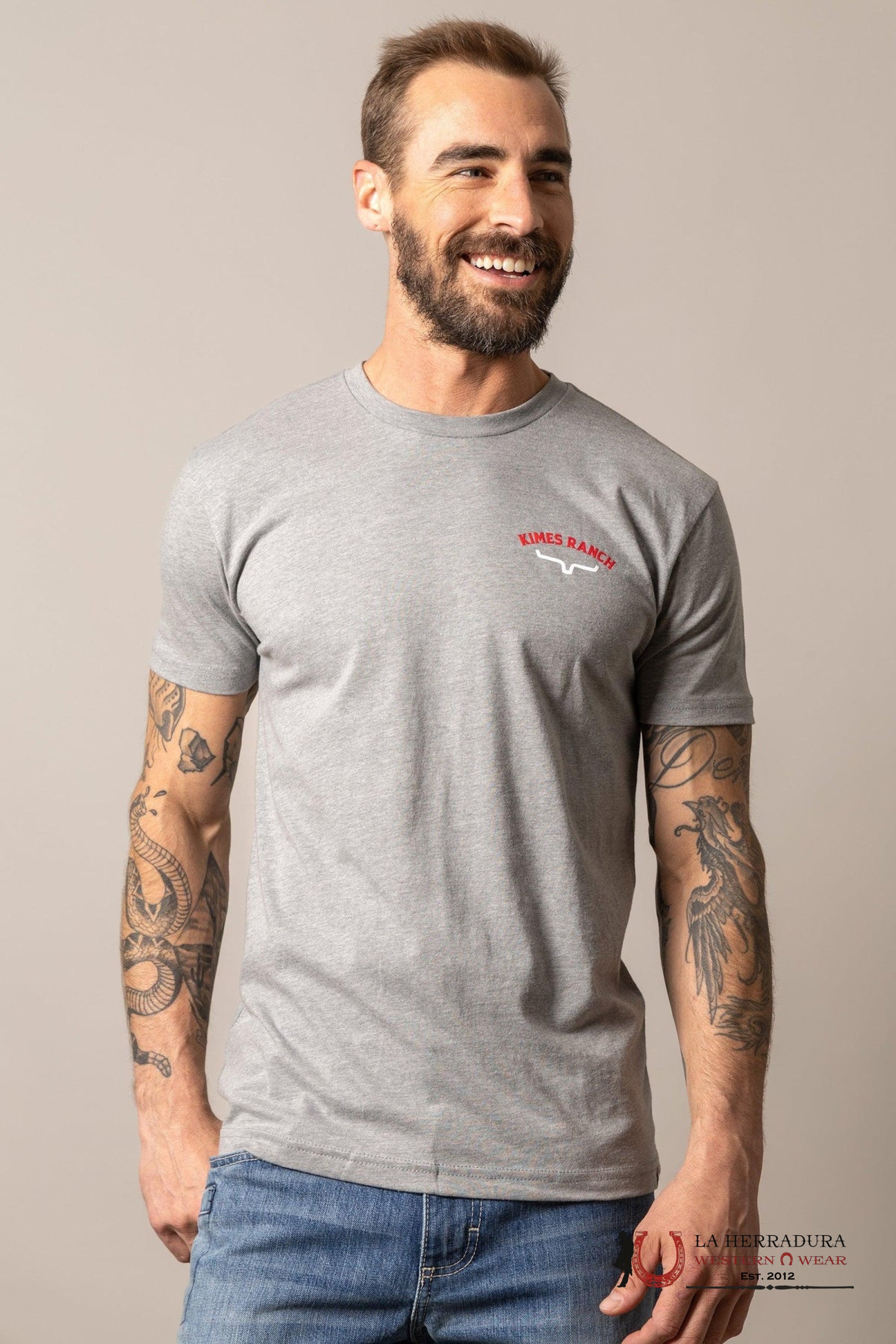 MENS KIMS RANCH - BANDERA DARK GREY HEATHER ROPA HOMBRES