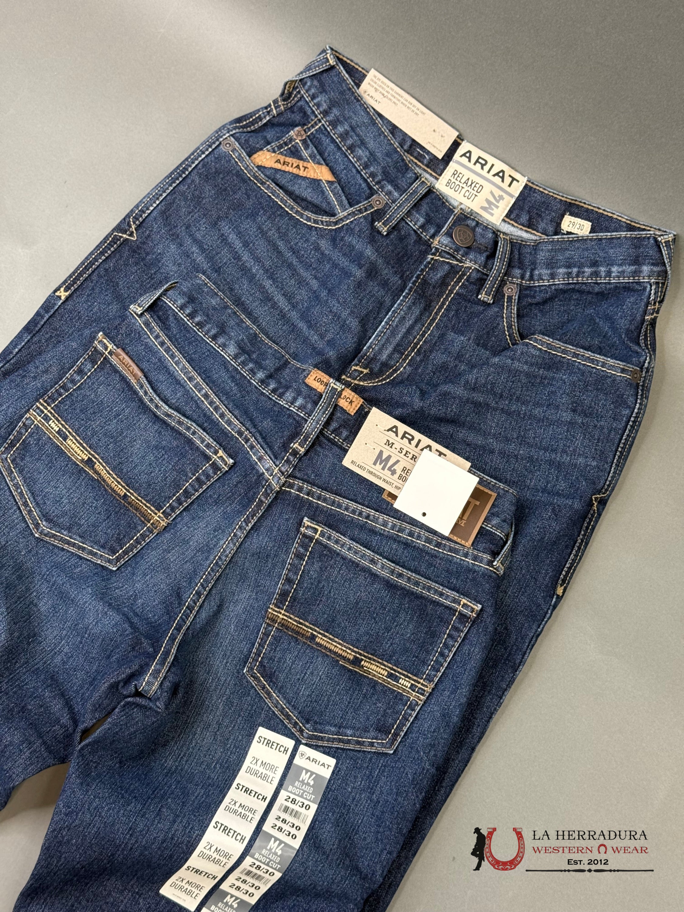 MENS M4 ARIAT HAMPTON RELAXED BOOT CUT JEANS 1400 ARIAT JEANS