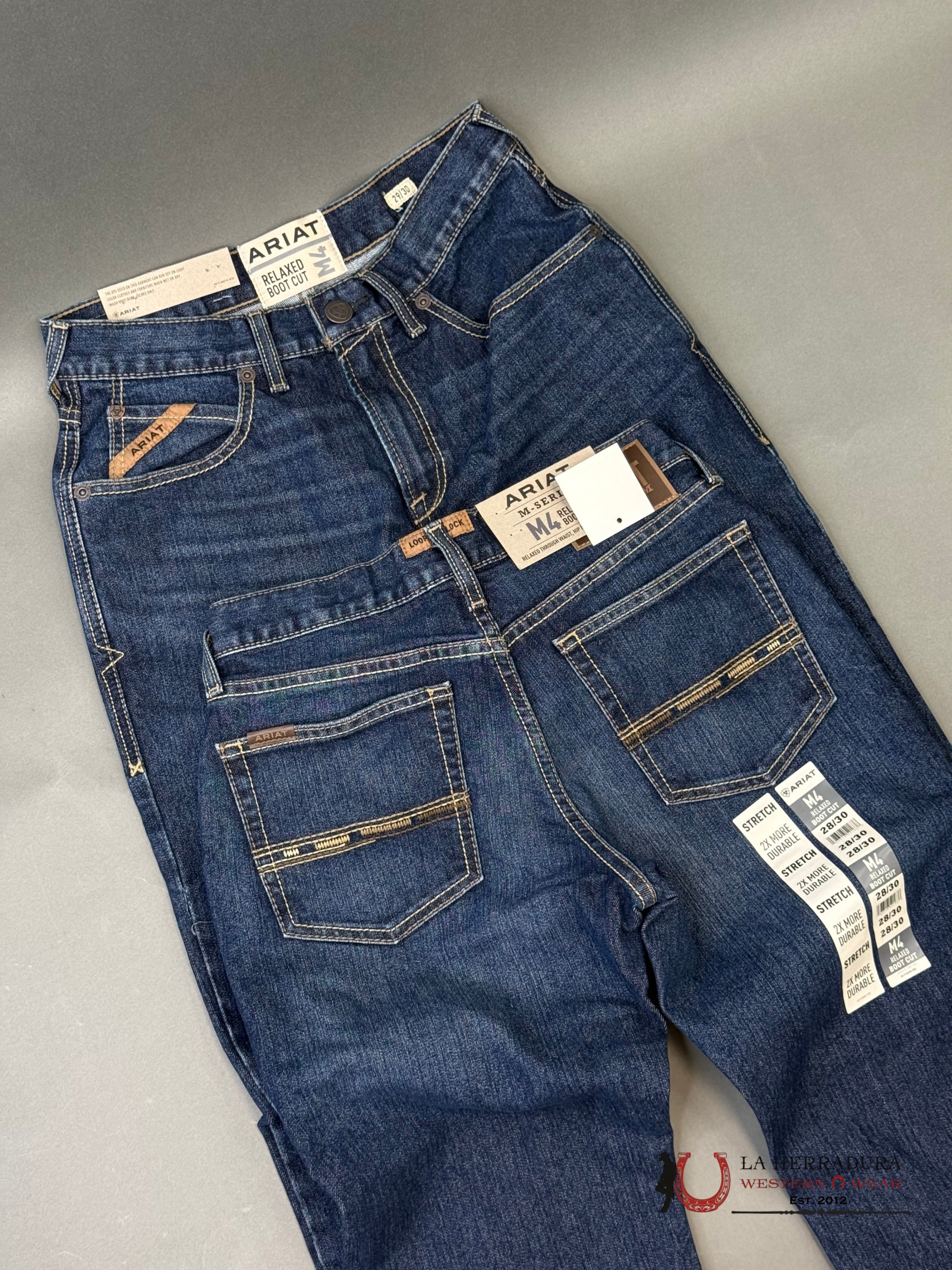 MENS M4 ARIAT HAMPTON RELAXED BOOT CUT JEANS 1400 ARIAT JEANS