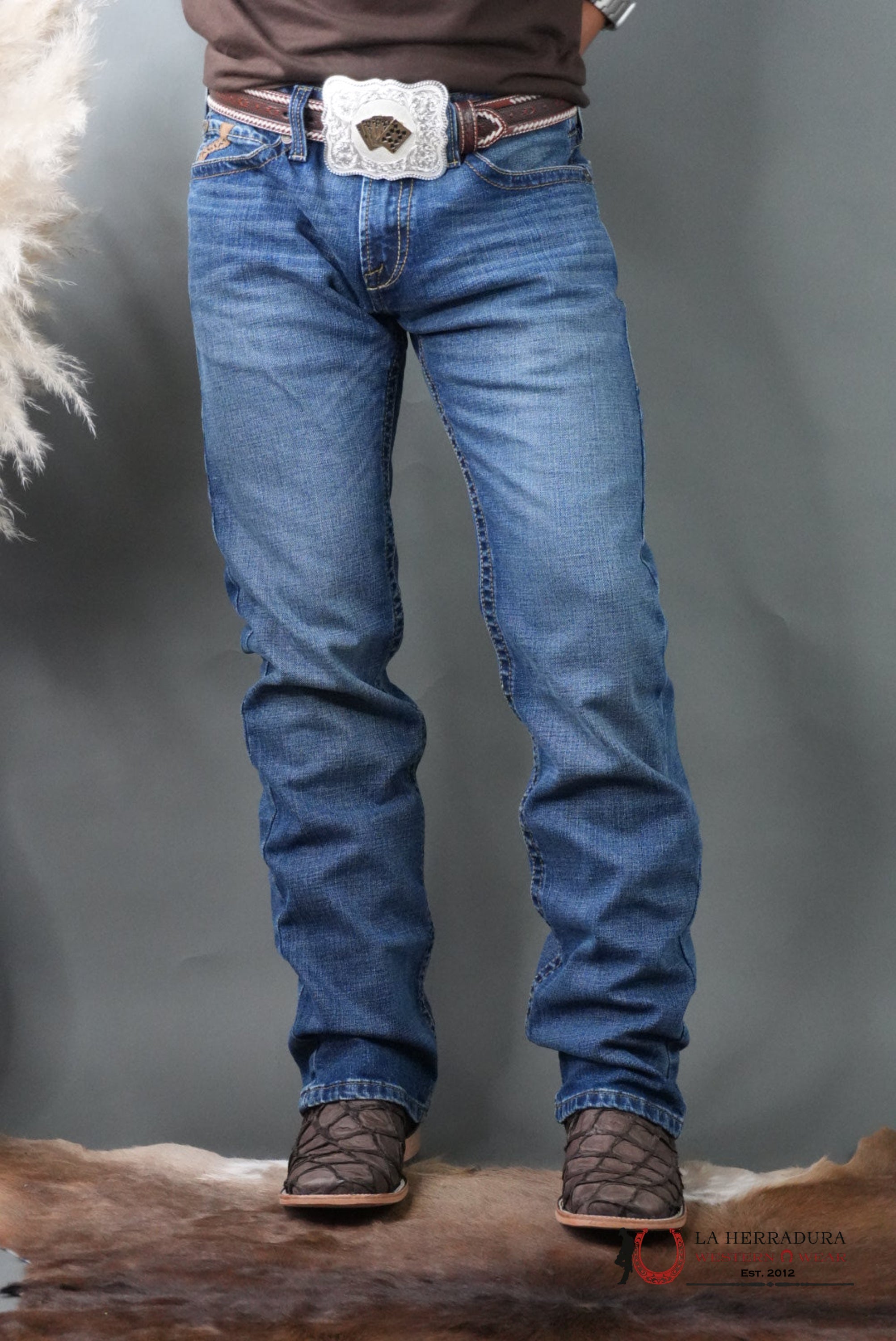 MENS M7 ARIAT WASH HEATH SLIM FIT STRAIGHT LEG BOOT CUT JEANS 1398 ARIAT JEANS