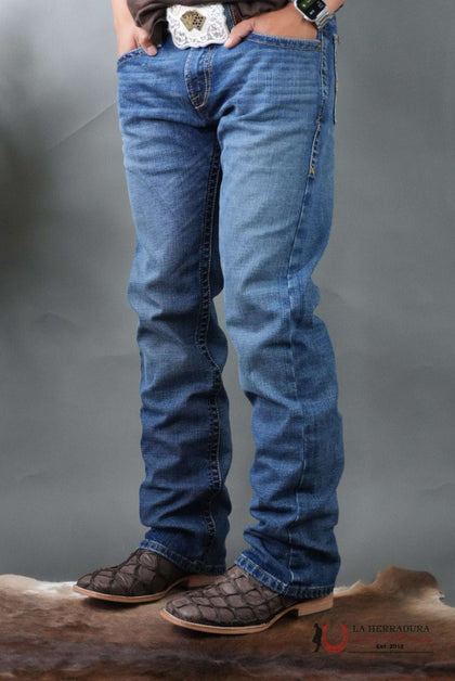 MENS M7 ARIAT WASH HEATH SLIM FIT STRAIGHT LEG BOOT CUT JEANS 10061398
