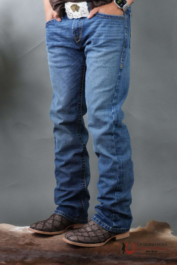 MENS M7 ARIAT WASH HEATH SLIM FIT STRAIGHT LEG BOOT CUT JEANS 10061398