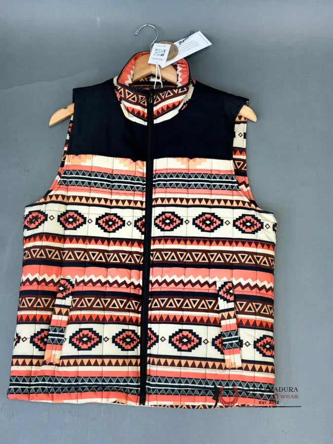 Men’s Montana Orange Aztec Vest Ropa Hombres