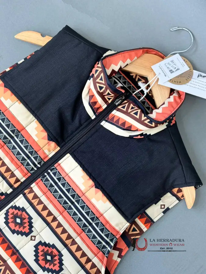 Men’s Montana Orange Aztec Vest Ropa Hombres