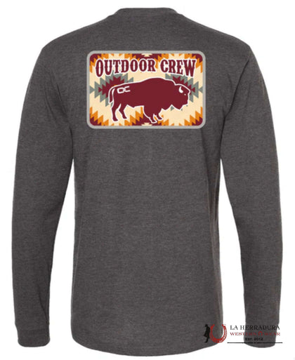 MENS OUTDOOR CREEK- ROAMER HEATHER CHARCOAL LONG SLEEVE