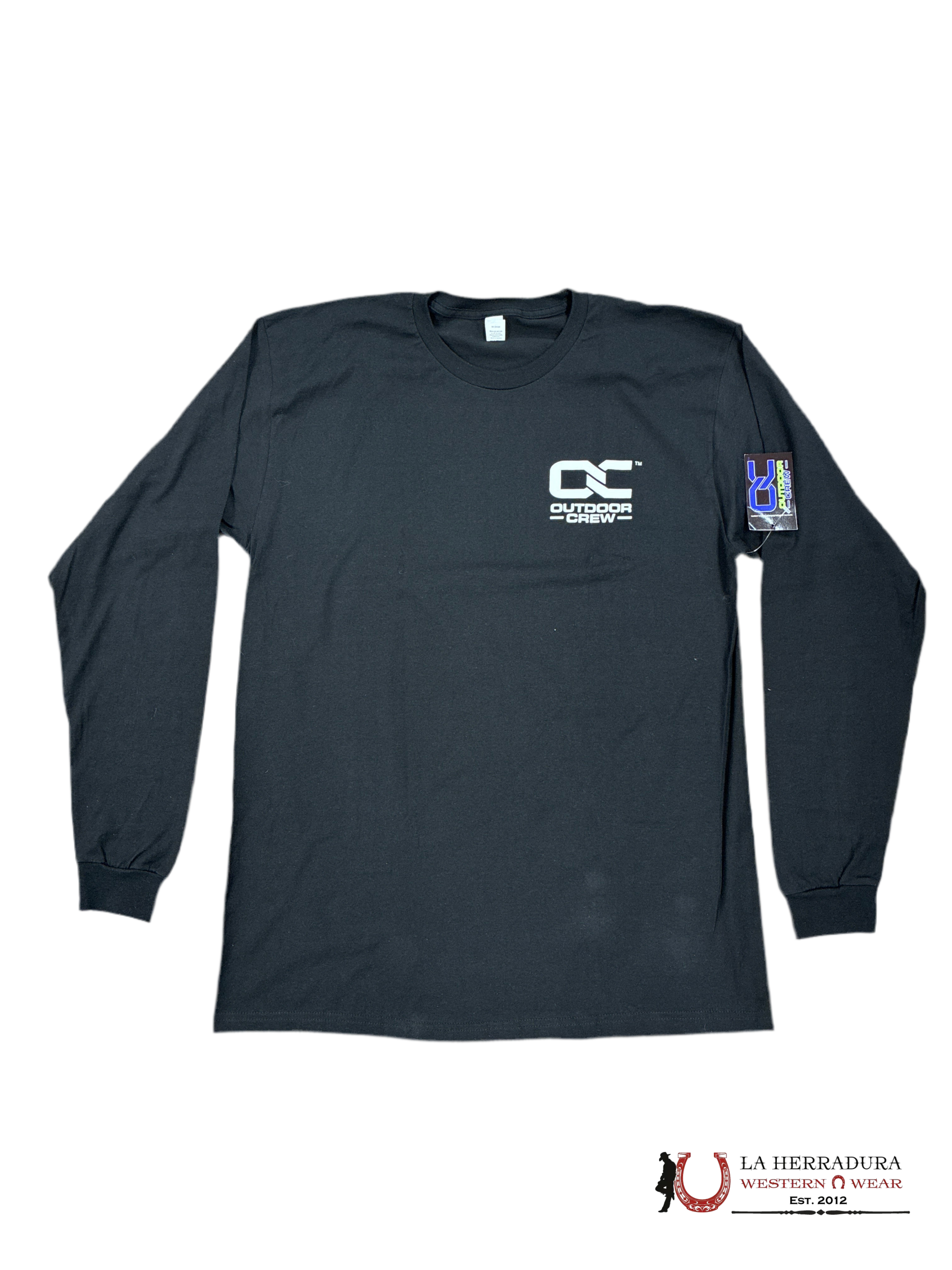 MENS OUTDOOR CREEK- ROAMER LONG SLEEVE BLACK W/ AZTEC TSHIRT ROPA HOMBRES