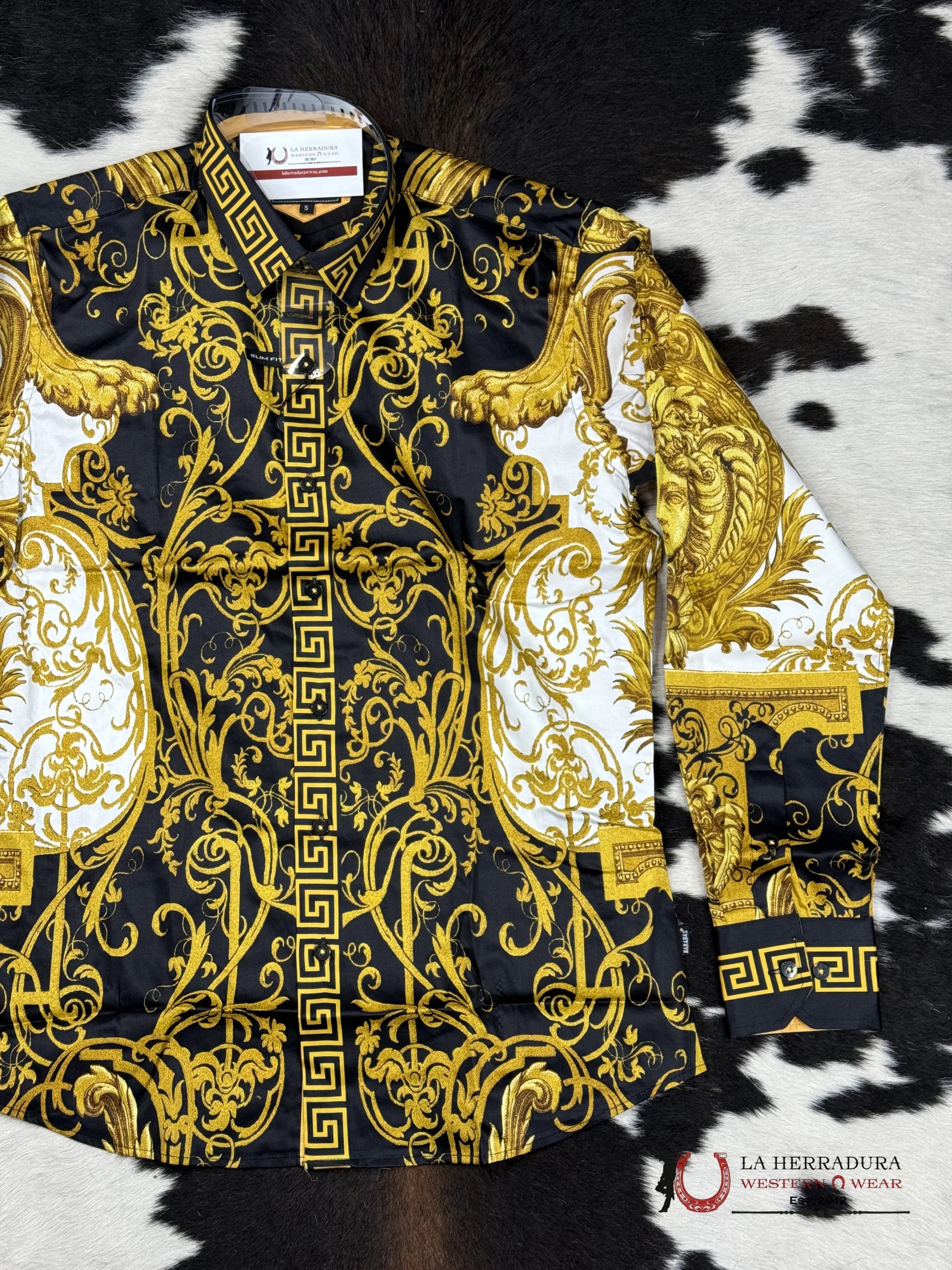 Barabas Pedrería Black-Black 6St Long Sleeve Shirt Ropa Hombres