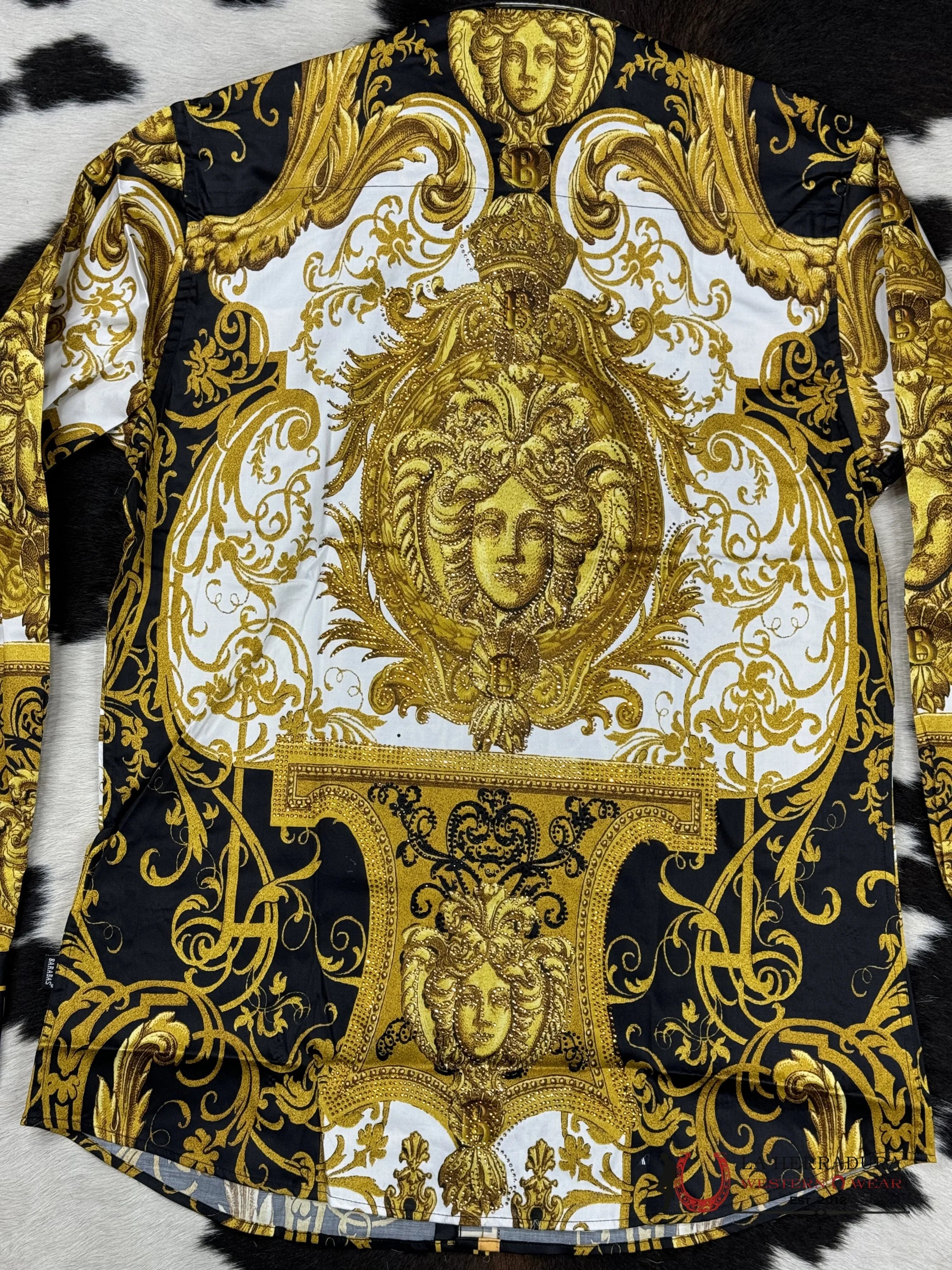 Barabas Pedrería Black-Black 6St Long Sleeve Shirt Ropa Hombres