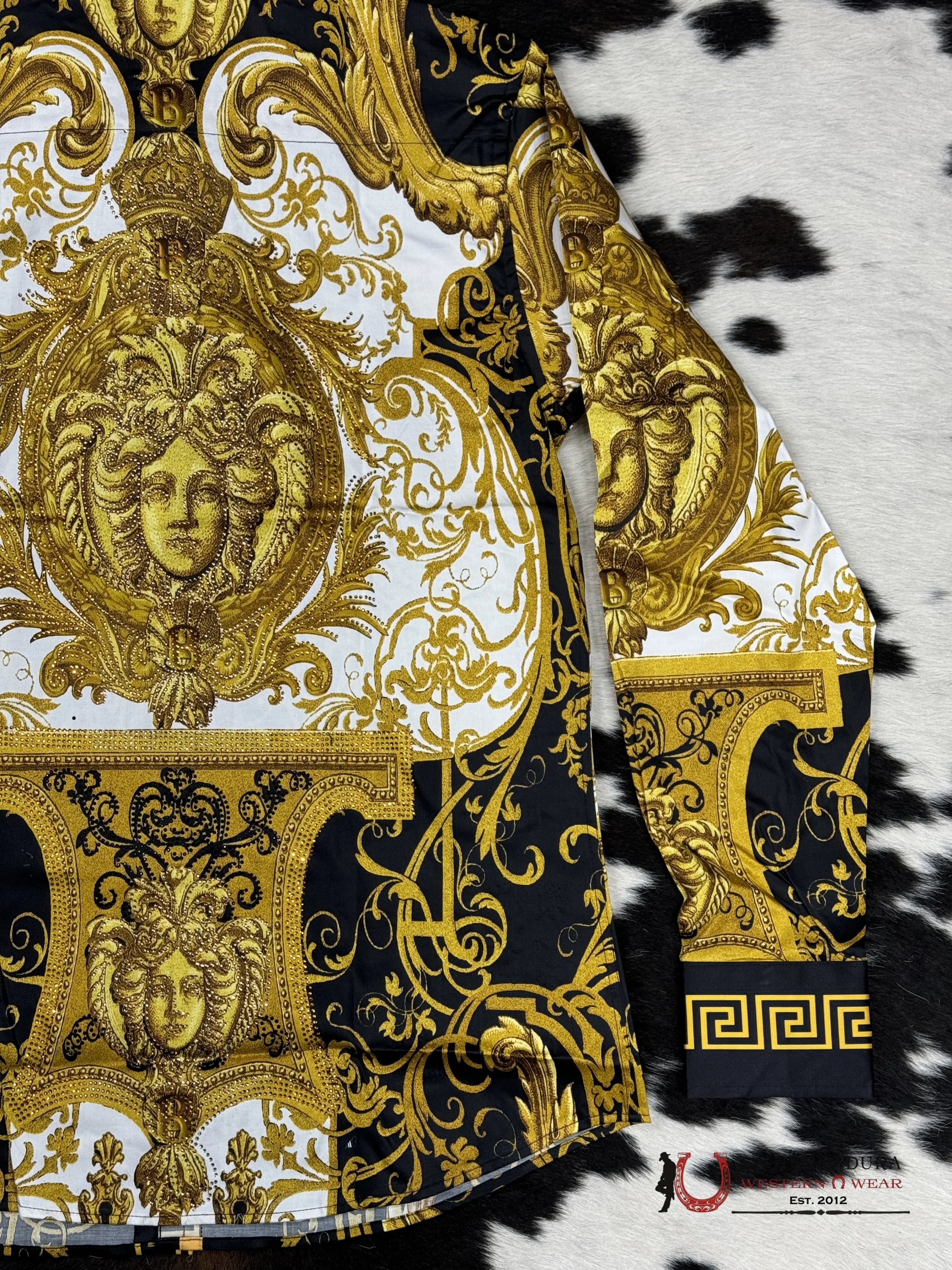 Barabas Pedrería Black-Black 6St Long Sleeve Shirt Ropa Hombres