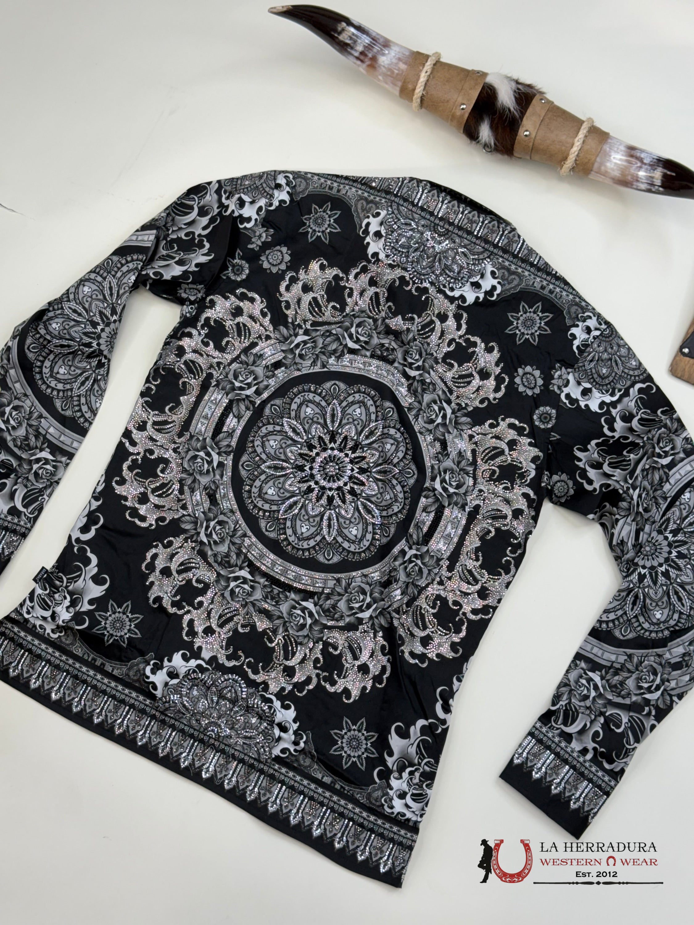 MENS PEDRERIA BLACK PR413 FLORES ROPA HOMBRES