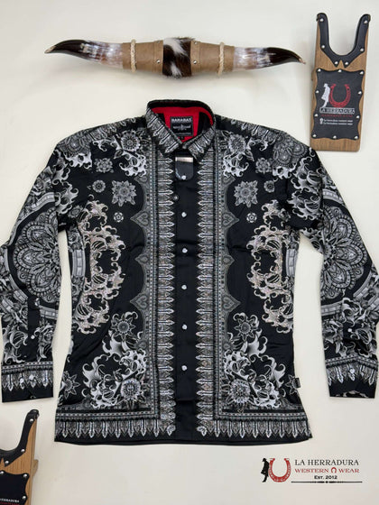 MENS PEDRERIA BLACK FLORES 3SPR413