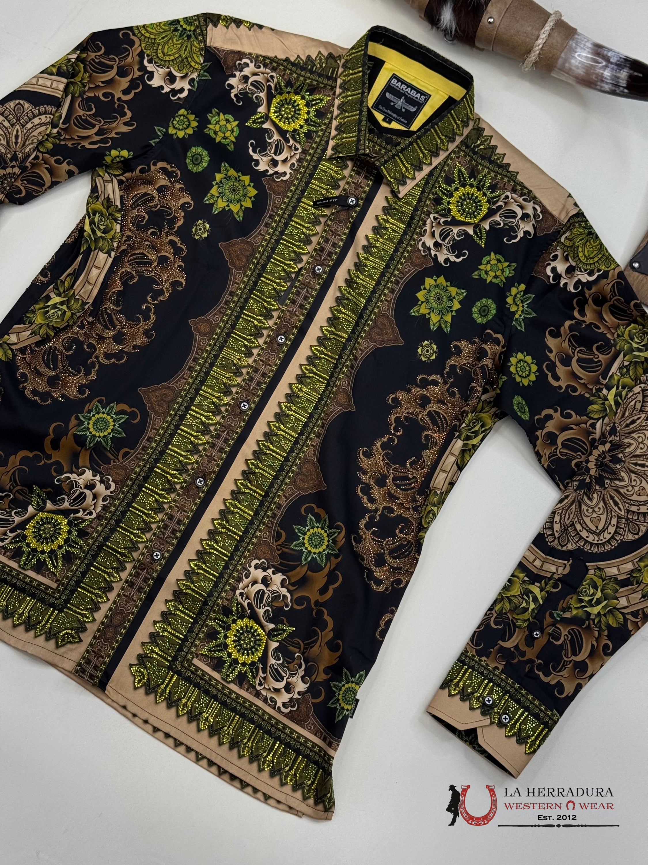 MENS PEDRERIA LIME AND GOLD PR413 ROPA HOMBRES